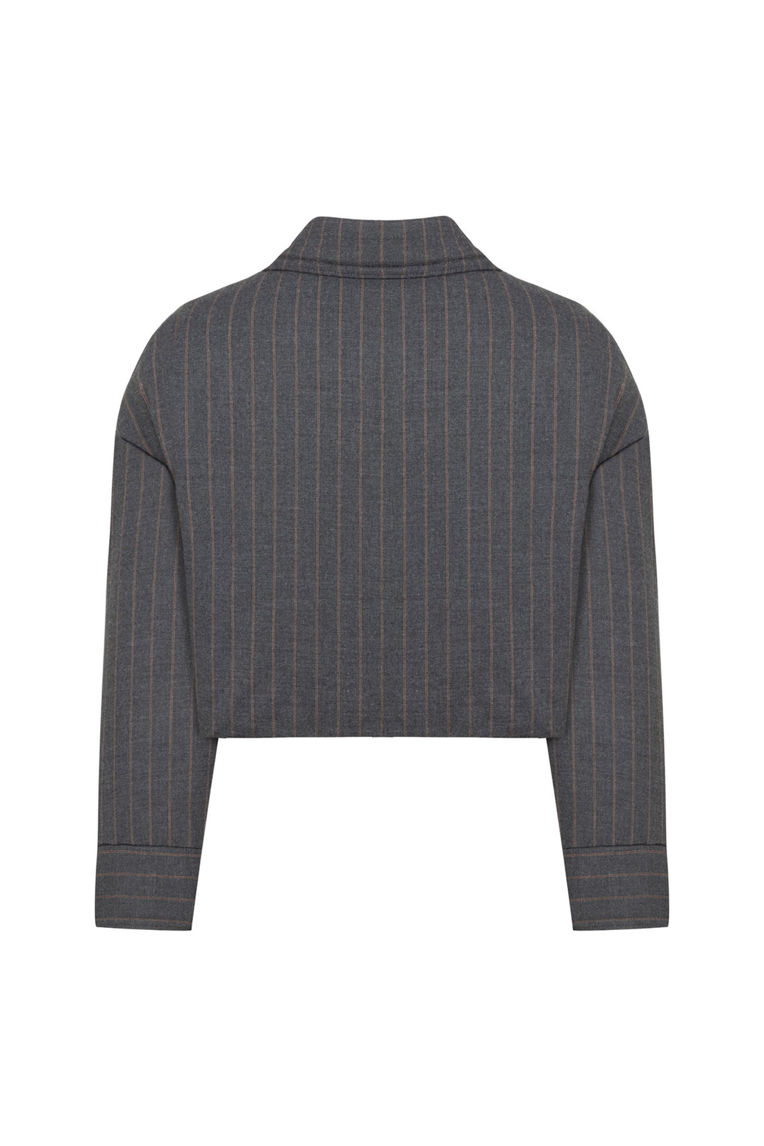 Striped Padded Shoulder Jacket (Final Sale)