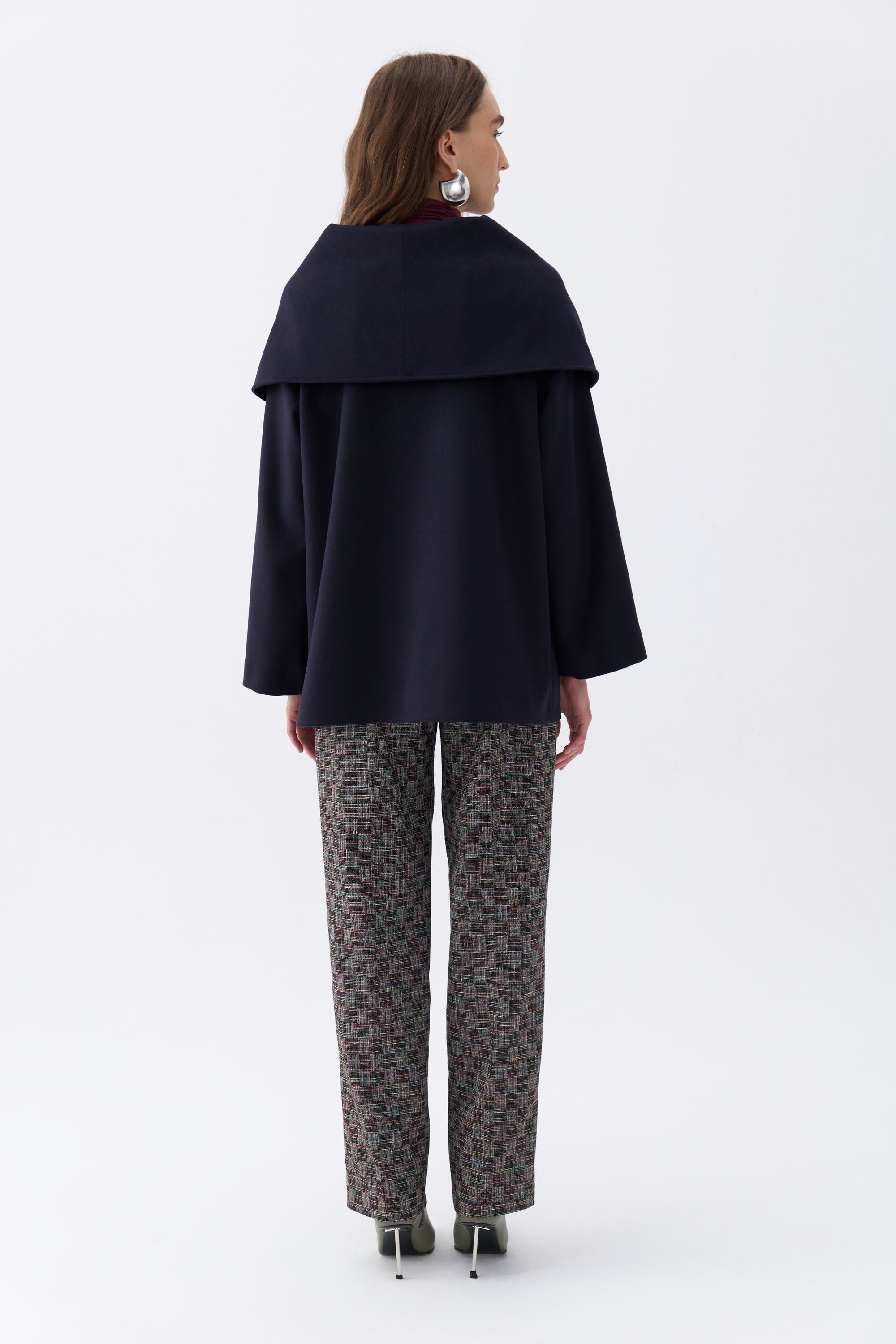 Draped Coat with Front Tie Detail (Final Sale)