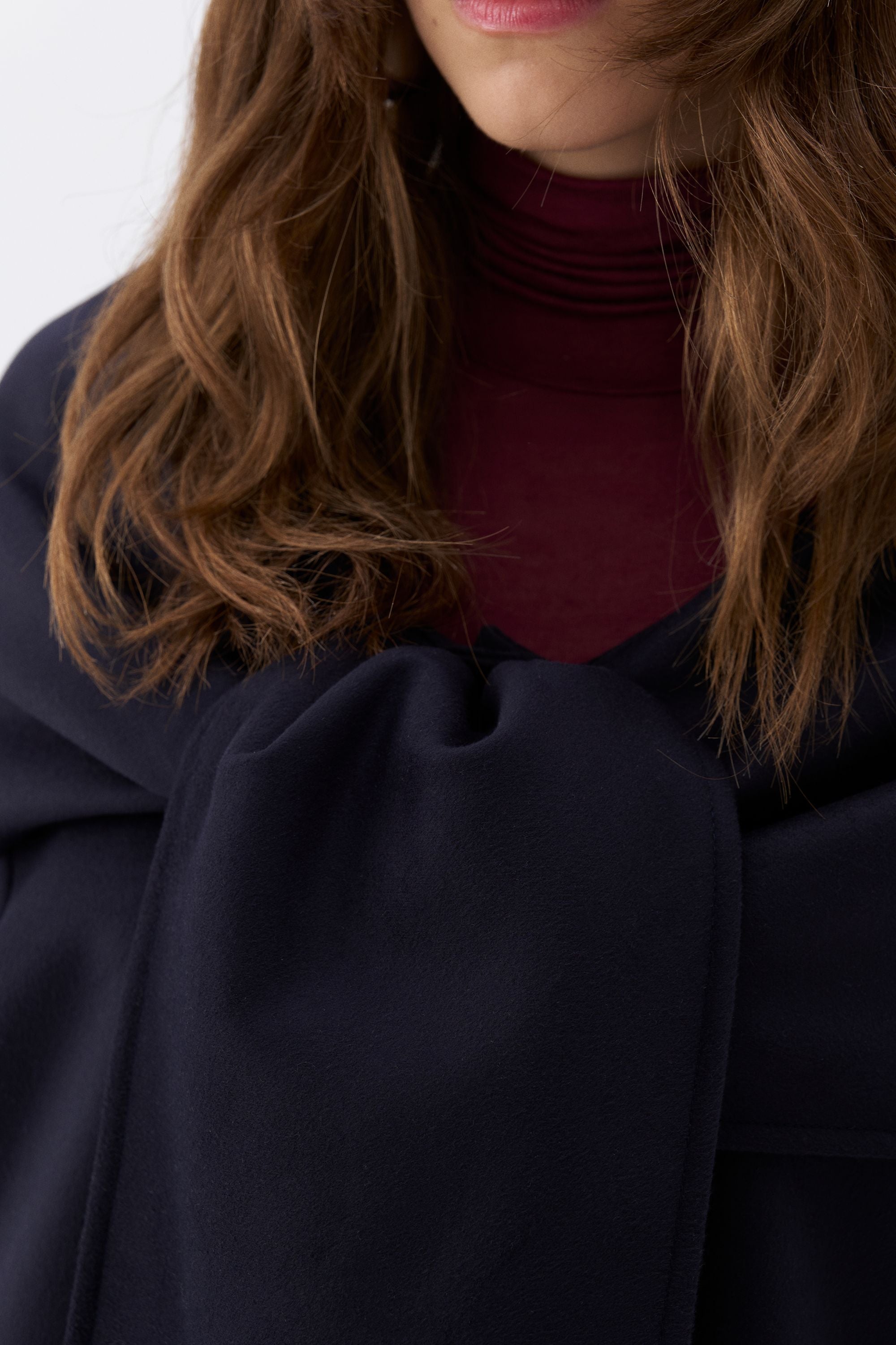 Draped Coat with Front Tie Detail (Final Sale)
