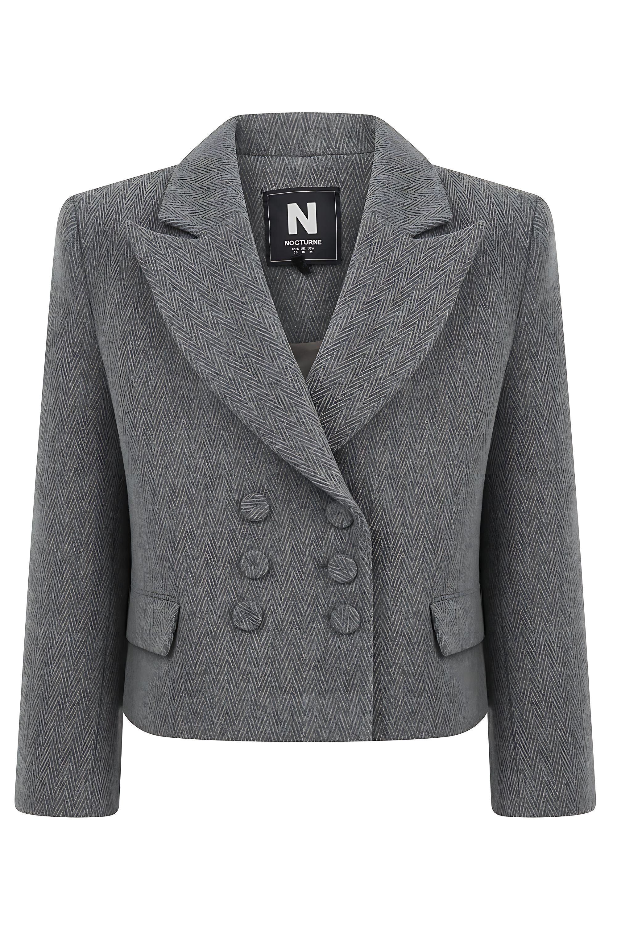 Oversized Padded Shoulder Jacket (Final Sale)