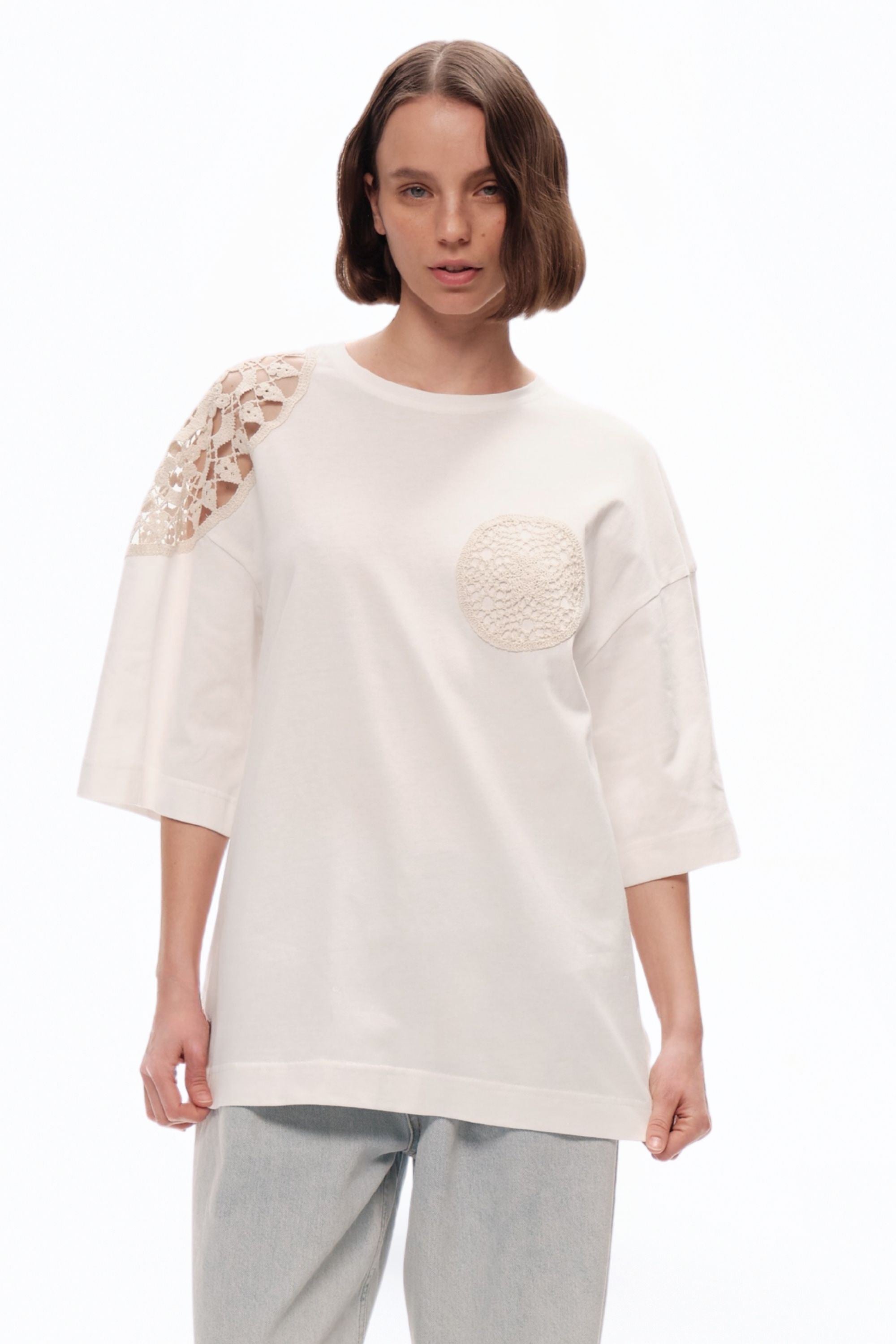 Embroidered Detail T-Shirt
