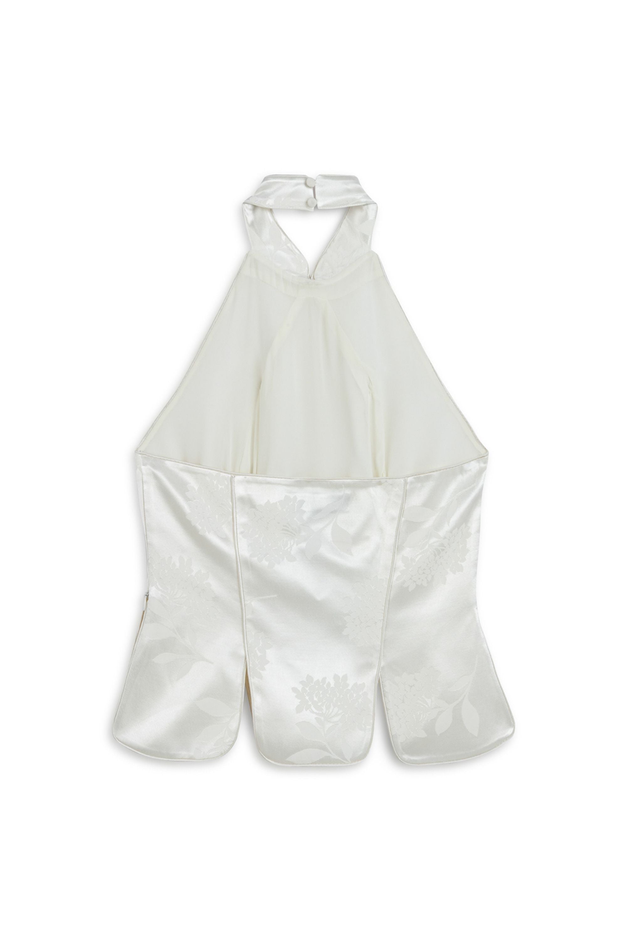 Ecru Blouse with Bow Detail