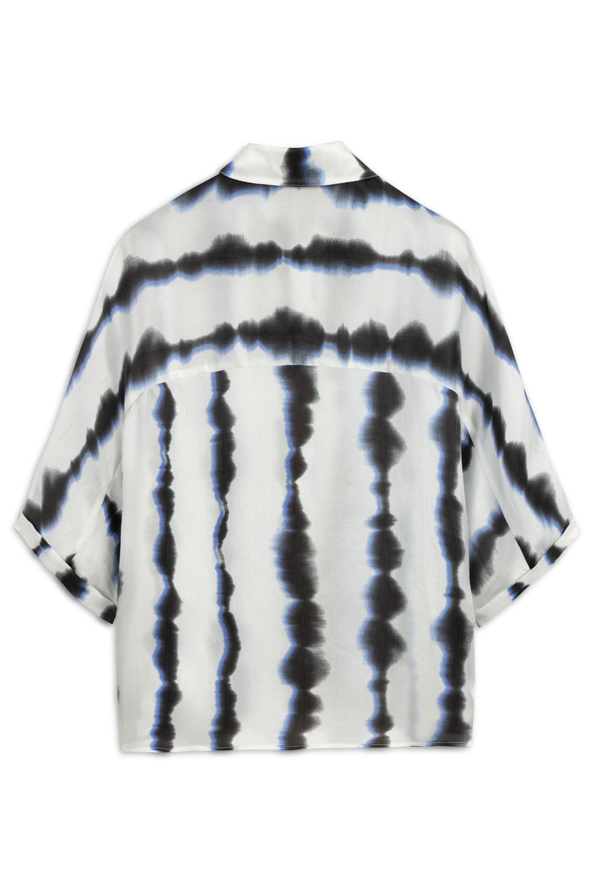 Flowy Tie-Dye Patterned Shirt