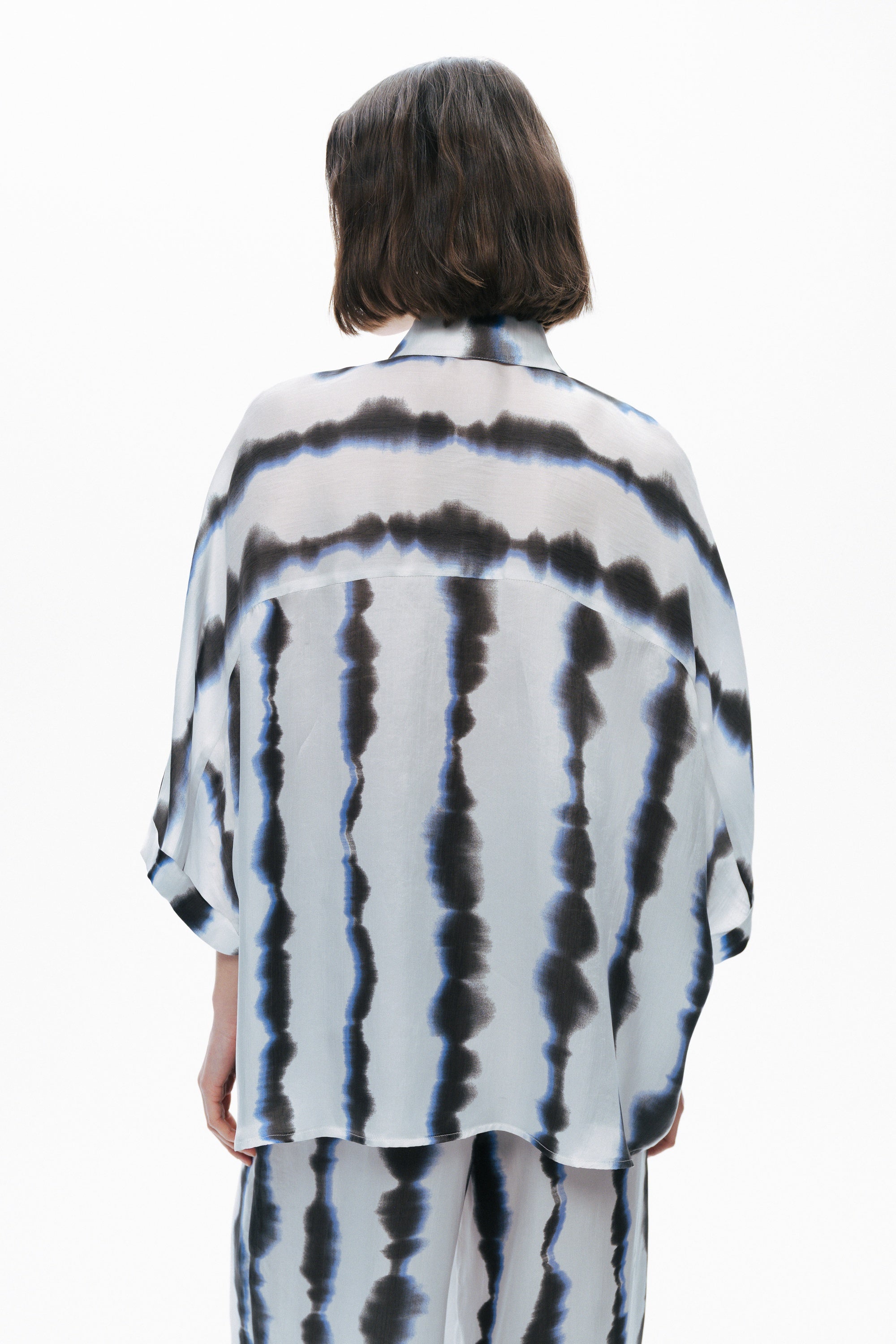Flowy Tie-Dye Patterned Shirt