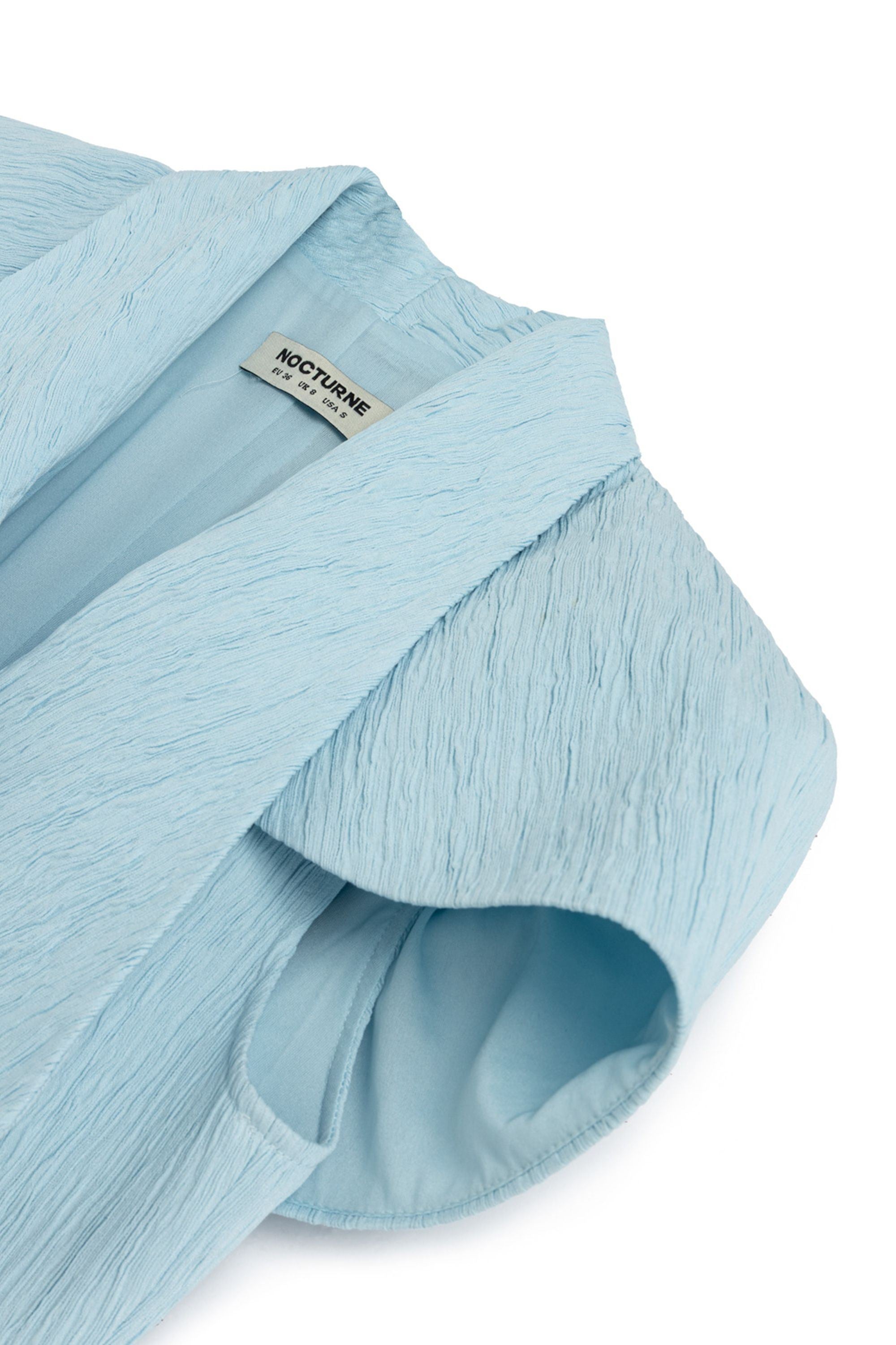 Blue Mini Dress with Bolero Detail