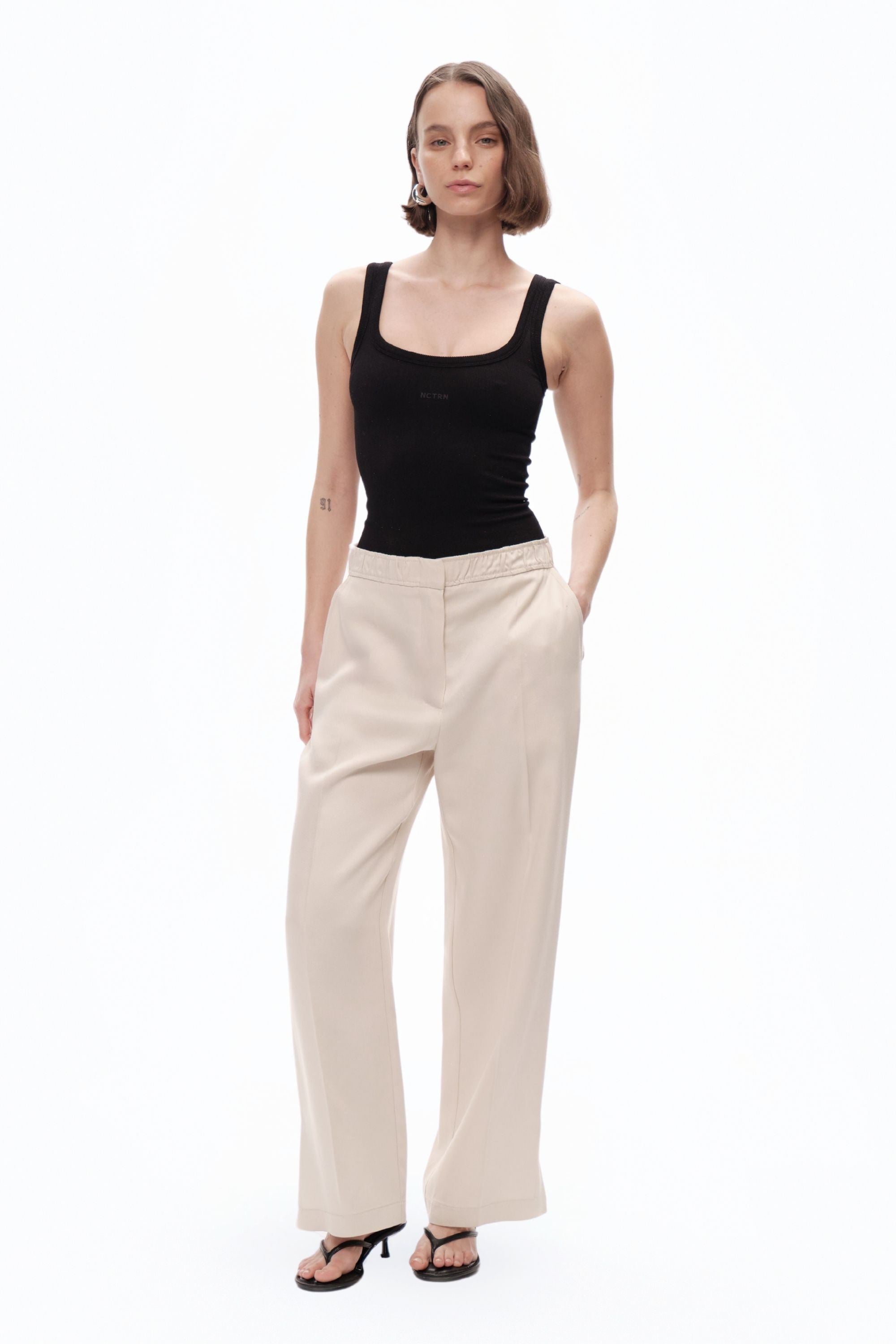 Slit Detailed Pants