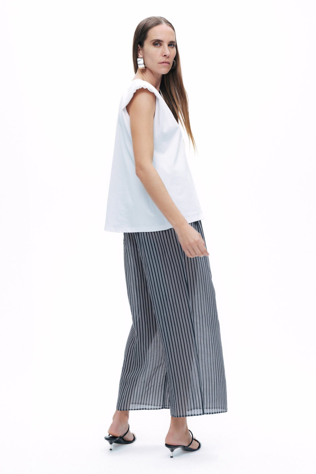 Striped Sheer Pants