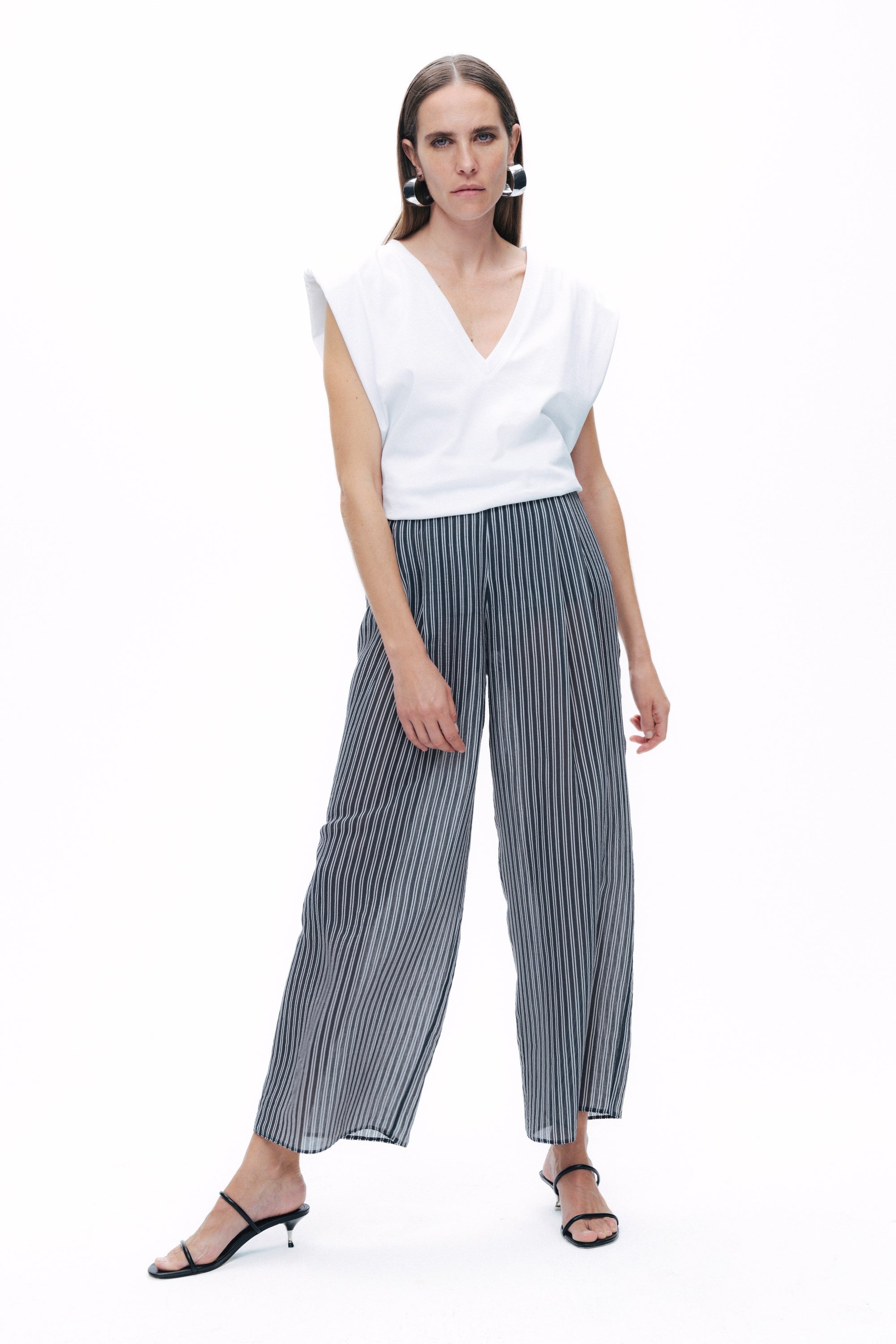 Striped Sheer Pants