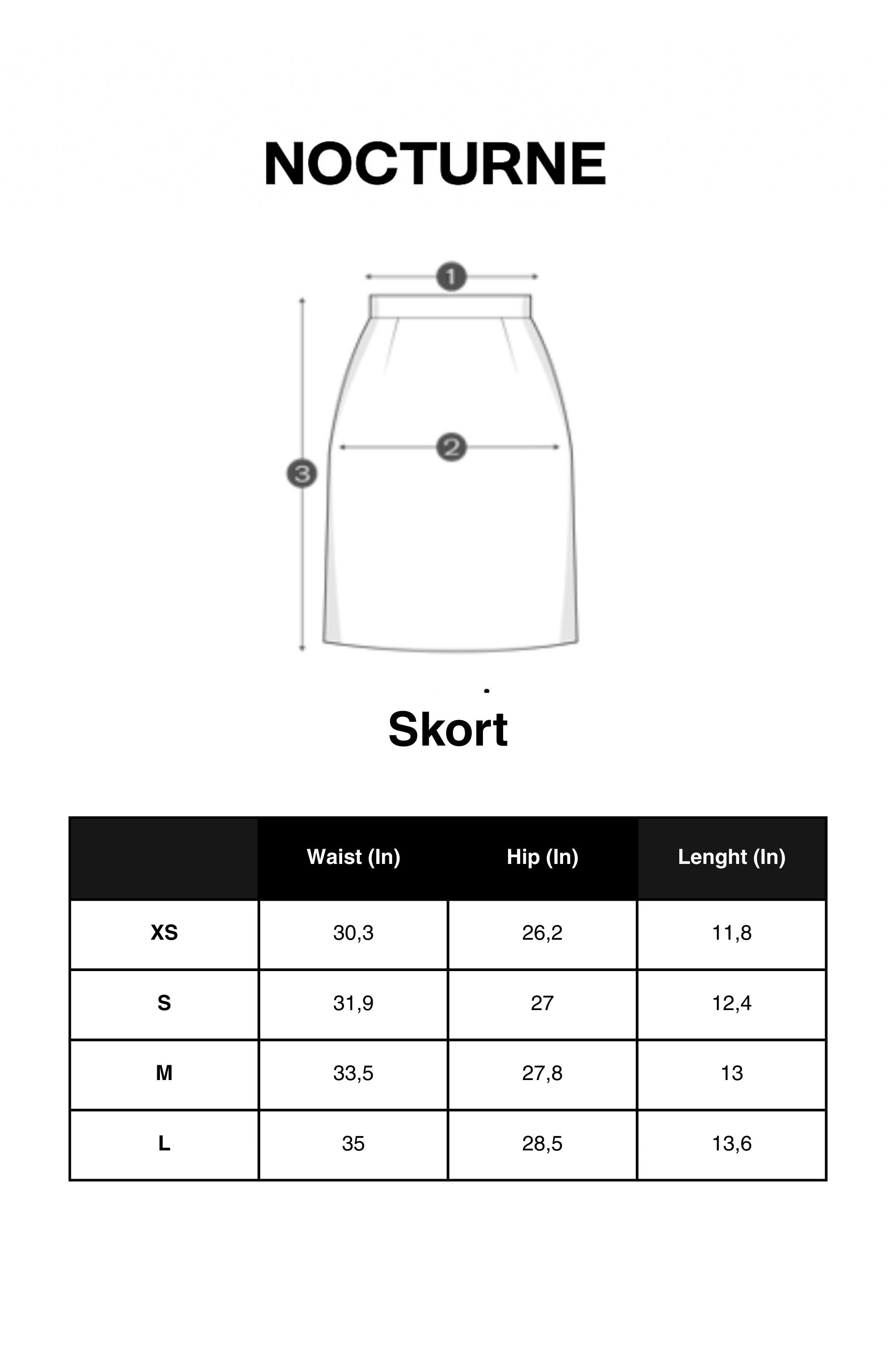 Black Low Rise Mini Skort