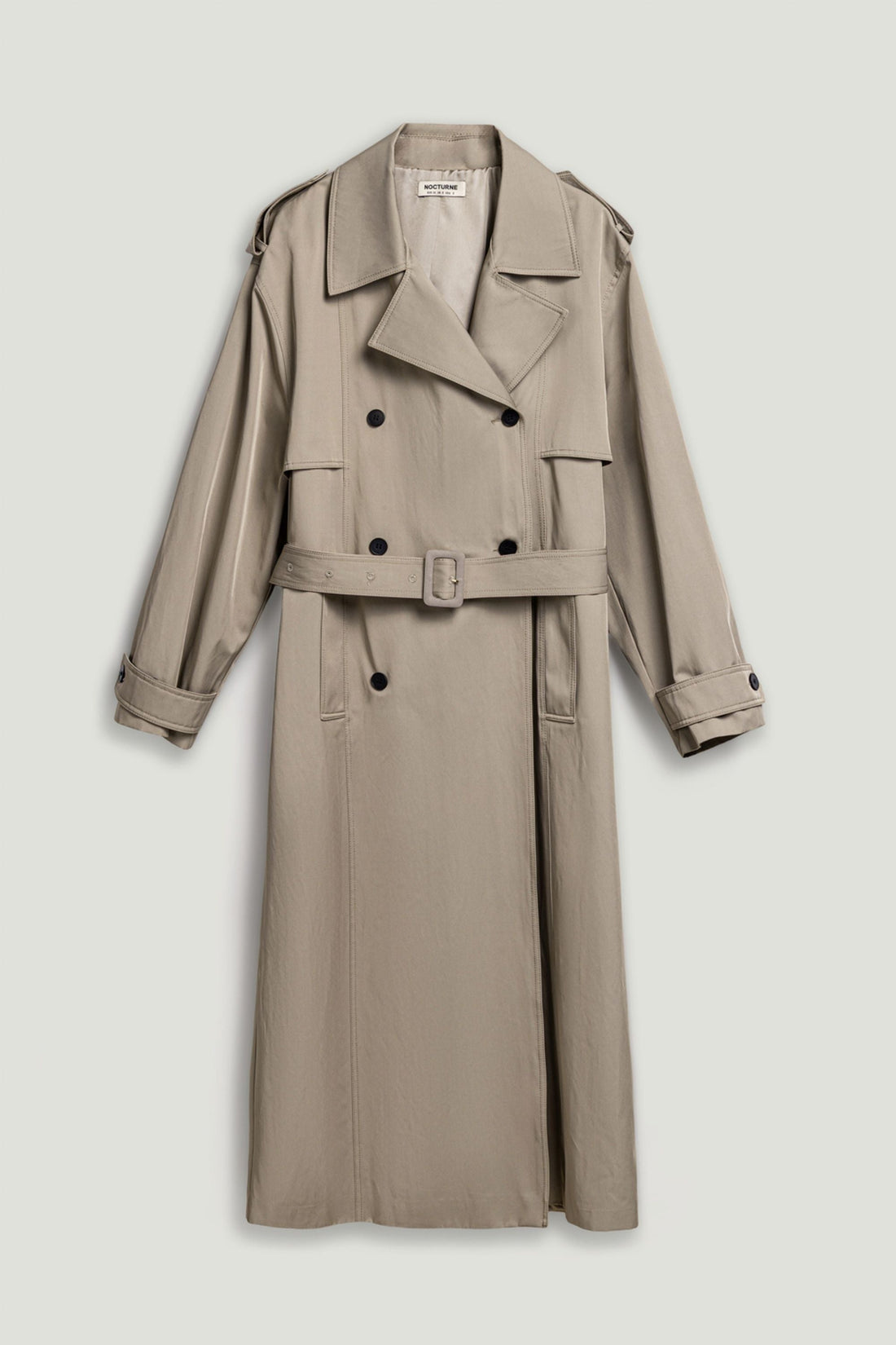 Oversized Double-Breasted Trench Coat