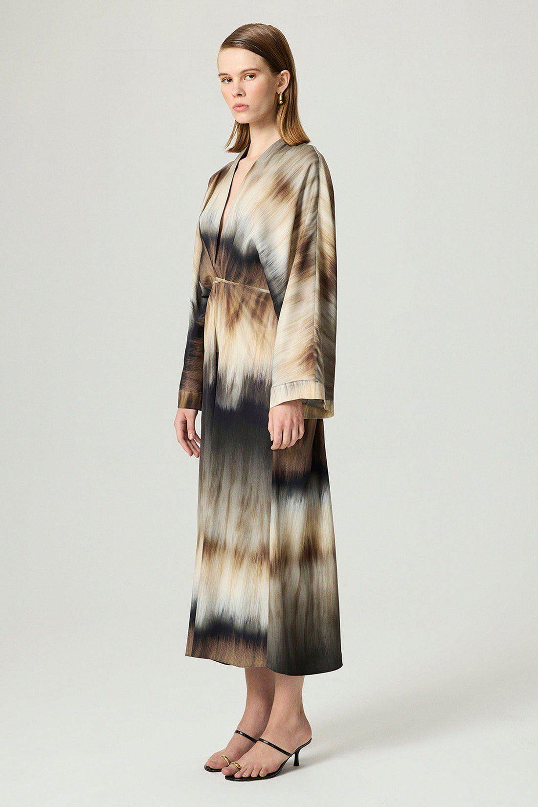 Tie-Dye Patterned Maxi Dress