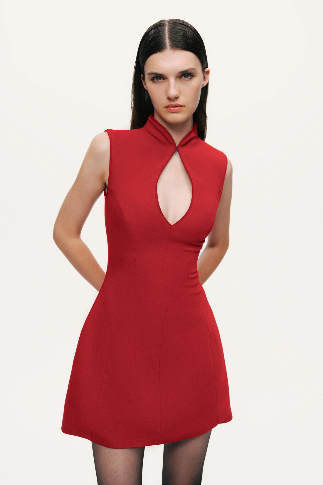 Open-Back Mini Dress