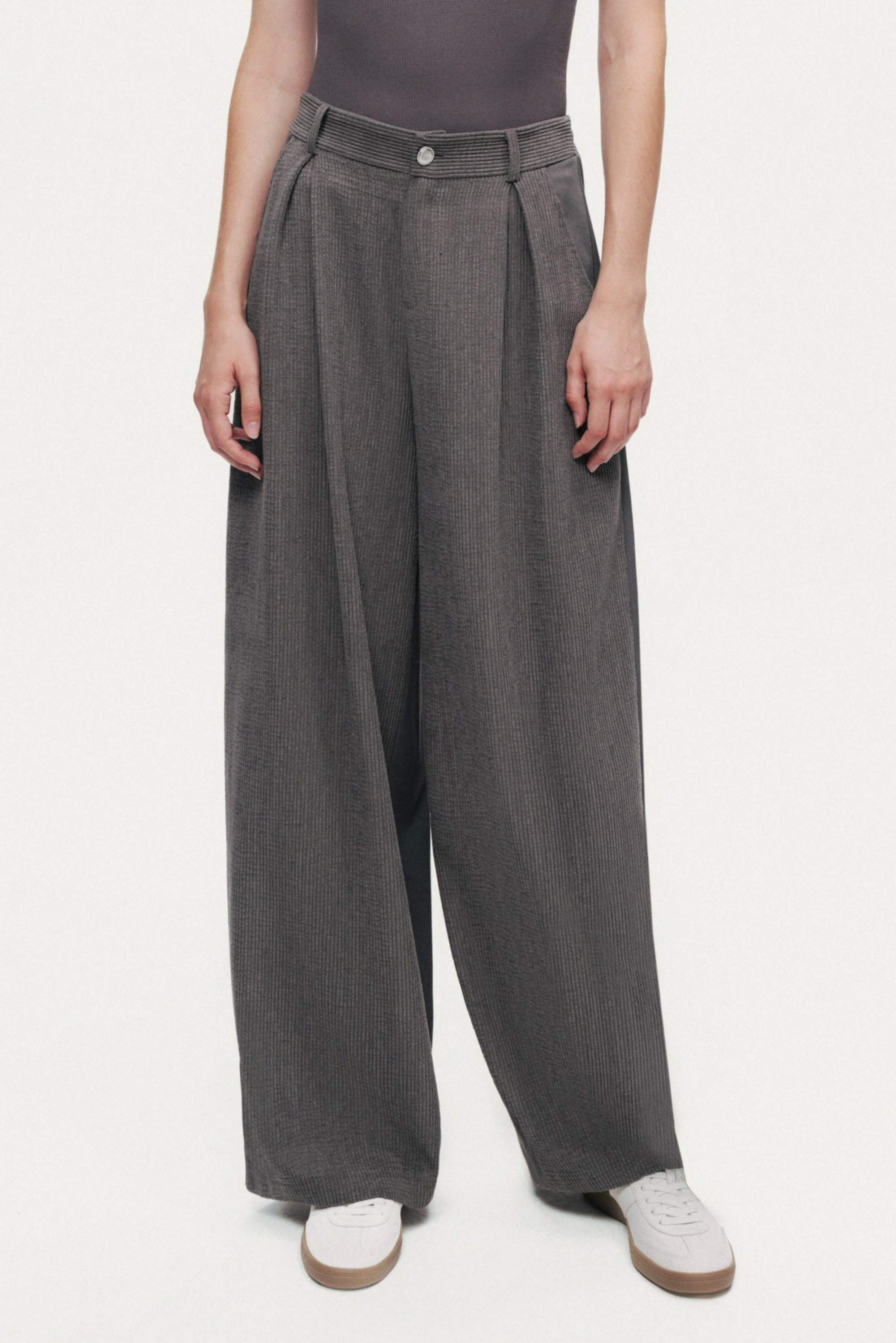 High-Rise Tailored Pants