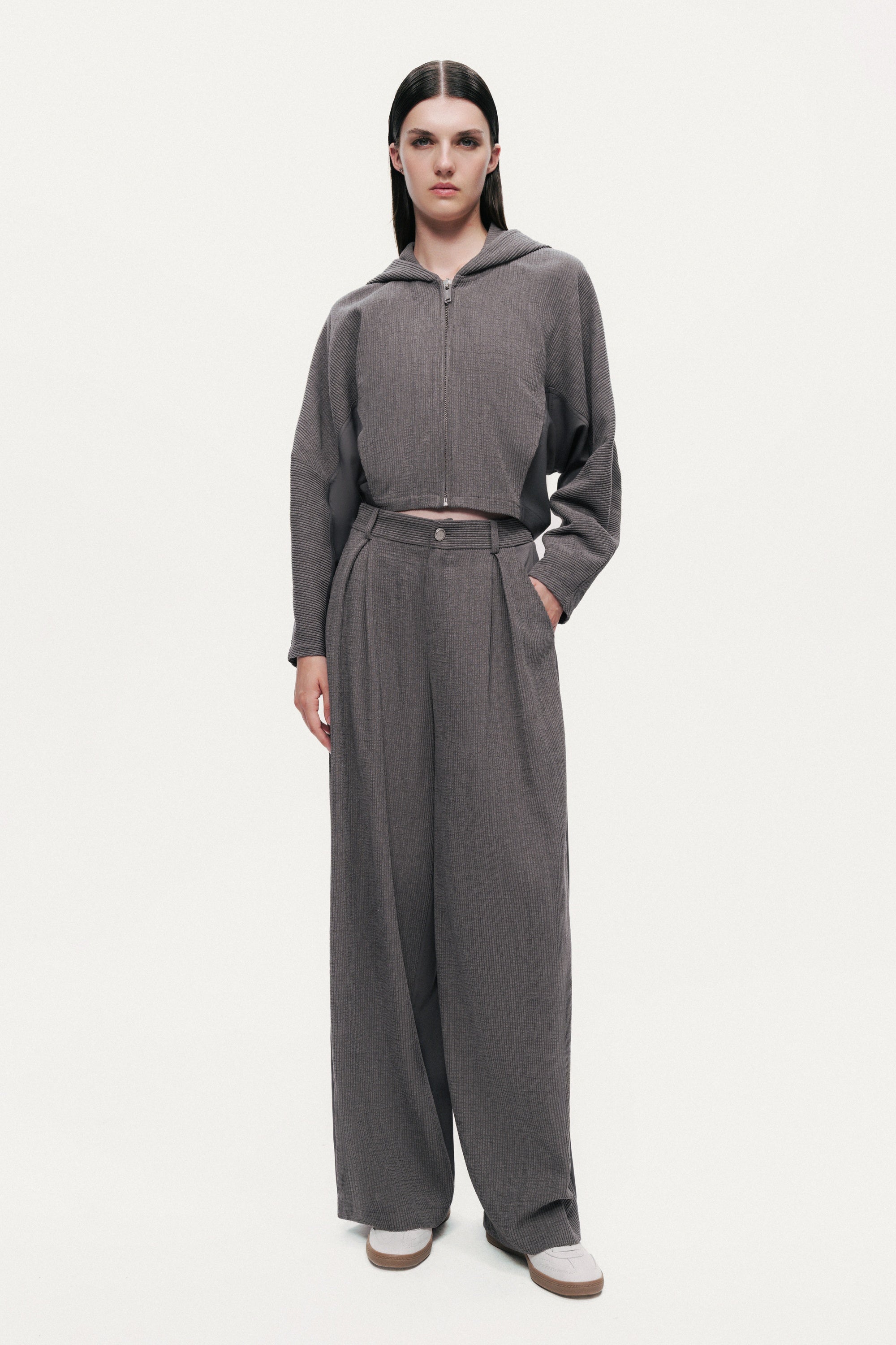 High-Rise Tailored Pants