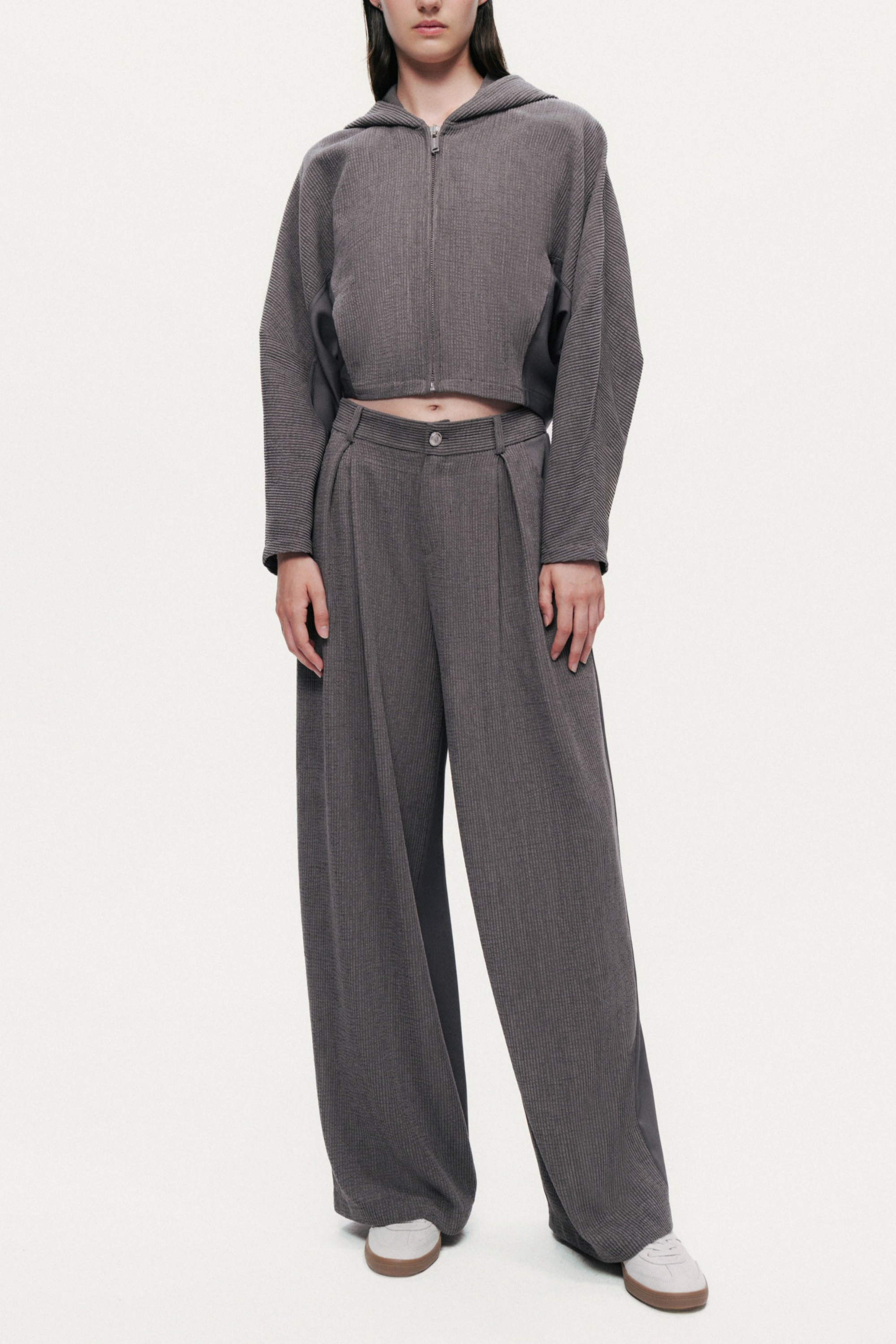 High-Rise Tailored Pants