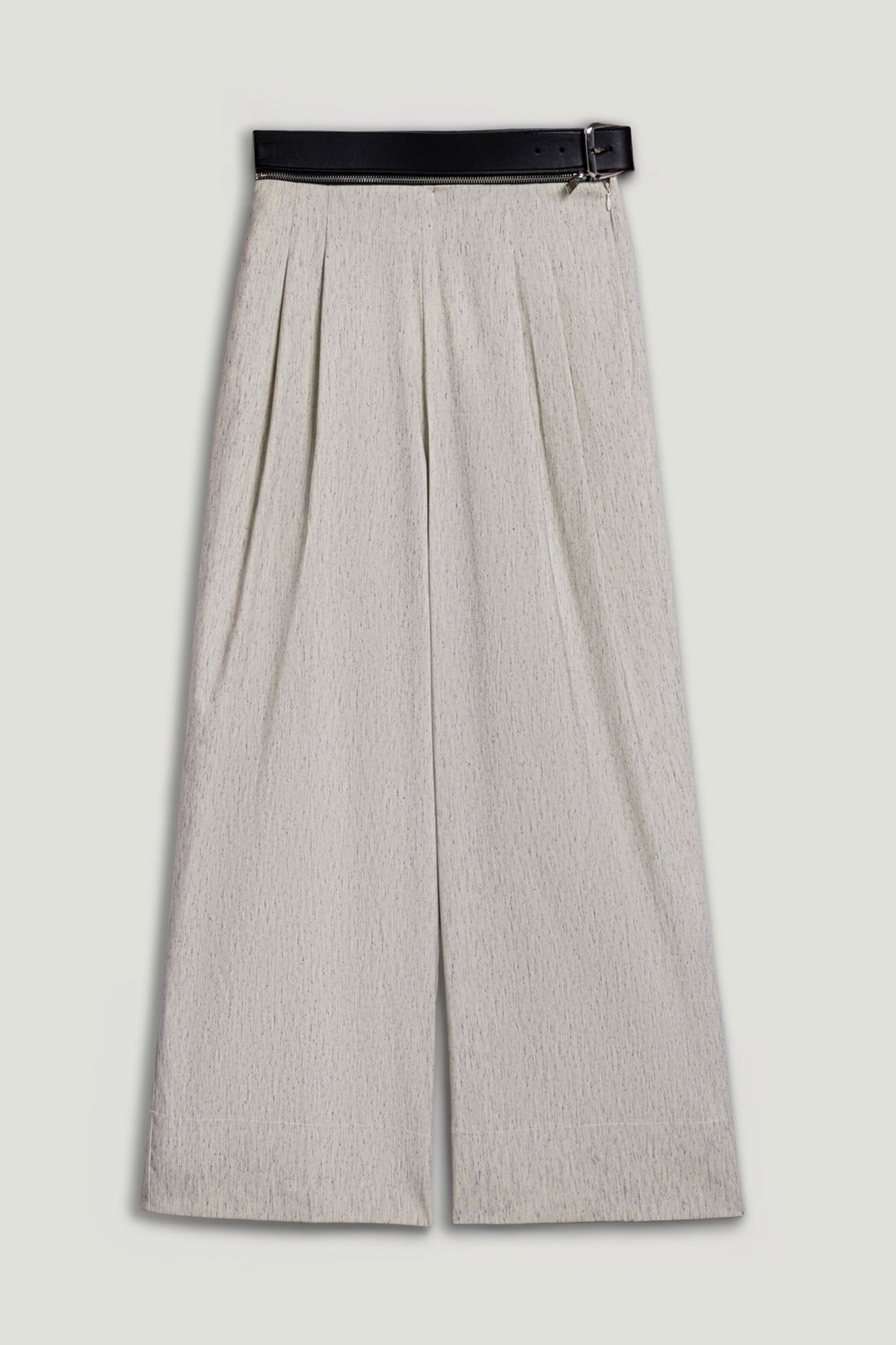 Pleated Wide-Leg Pants