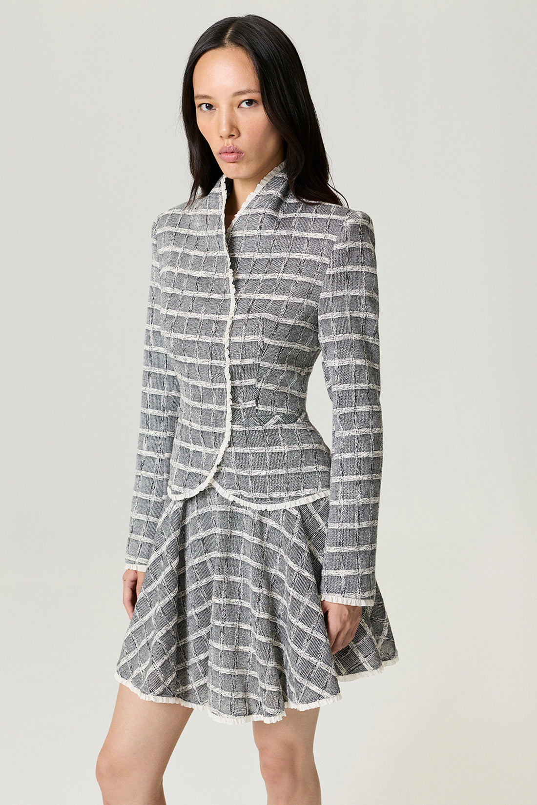 Ruffled Hem Mini Skirt