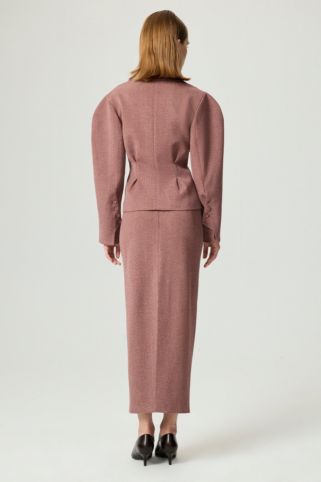 Slit Detail Tailored Maxi Skirt