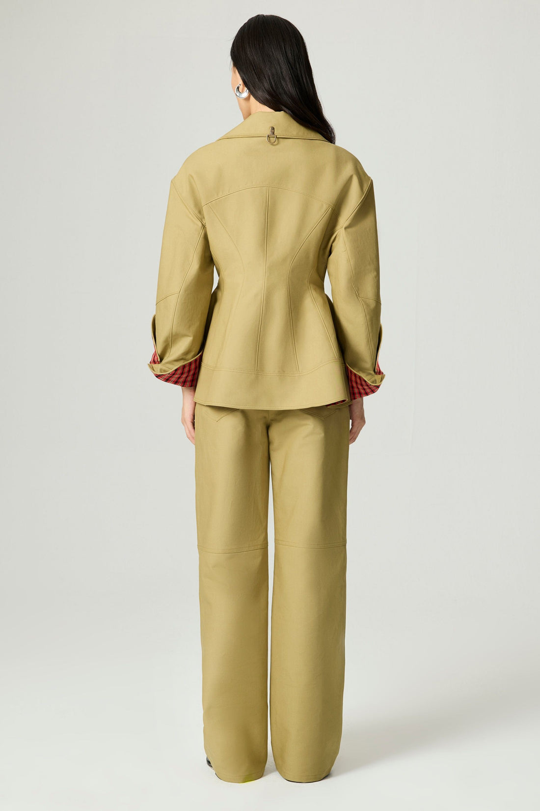 Buckle-Front Fitted Jacket