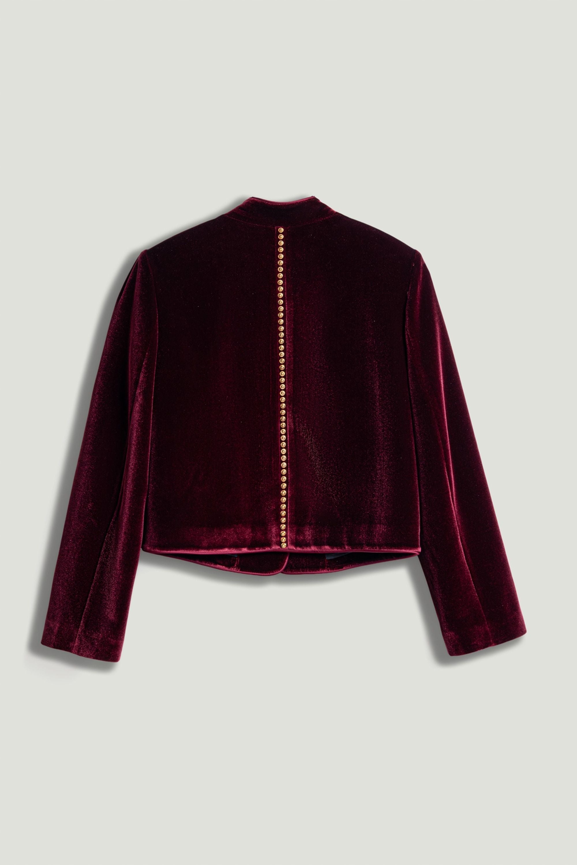 Velvet Cropped Jacket