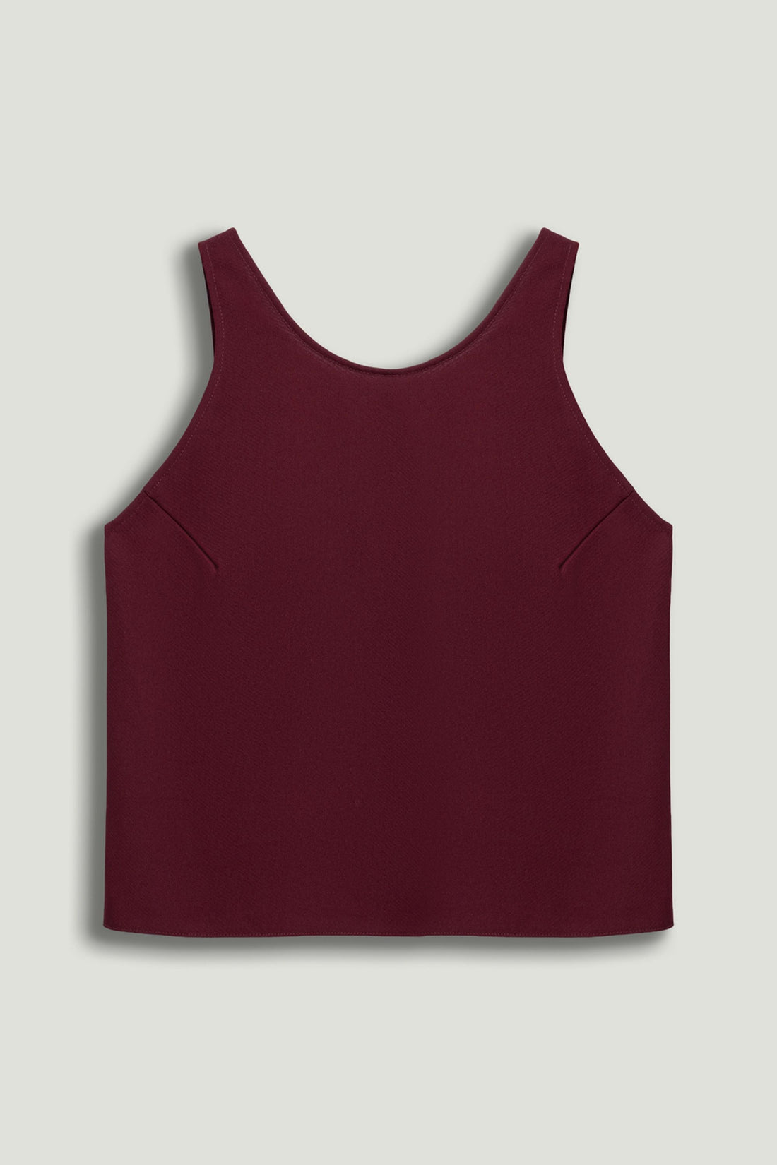 Minimalist Sleeveless Crepe Top
