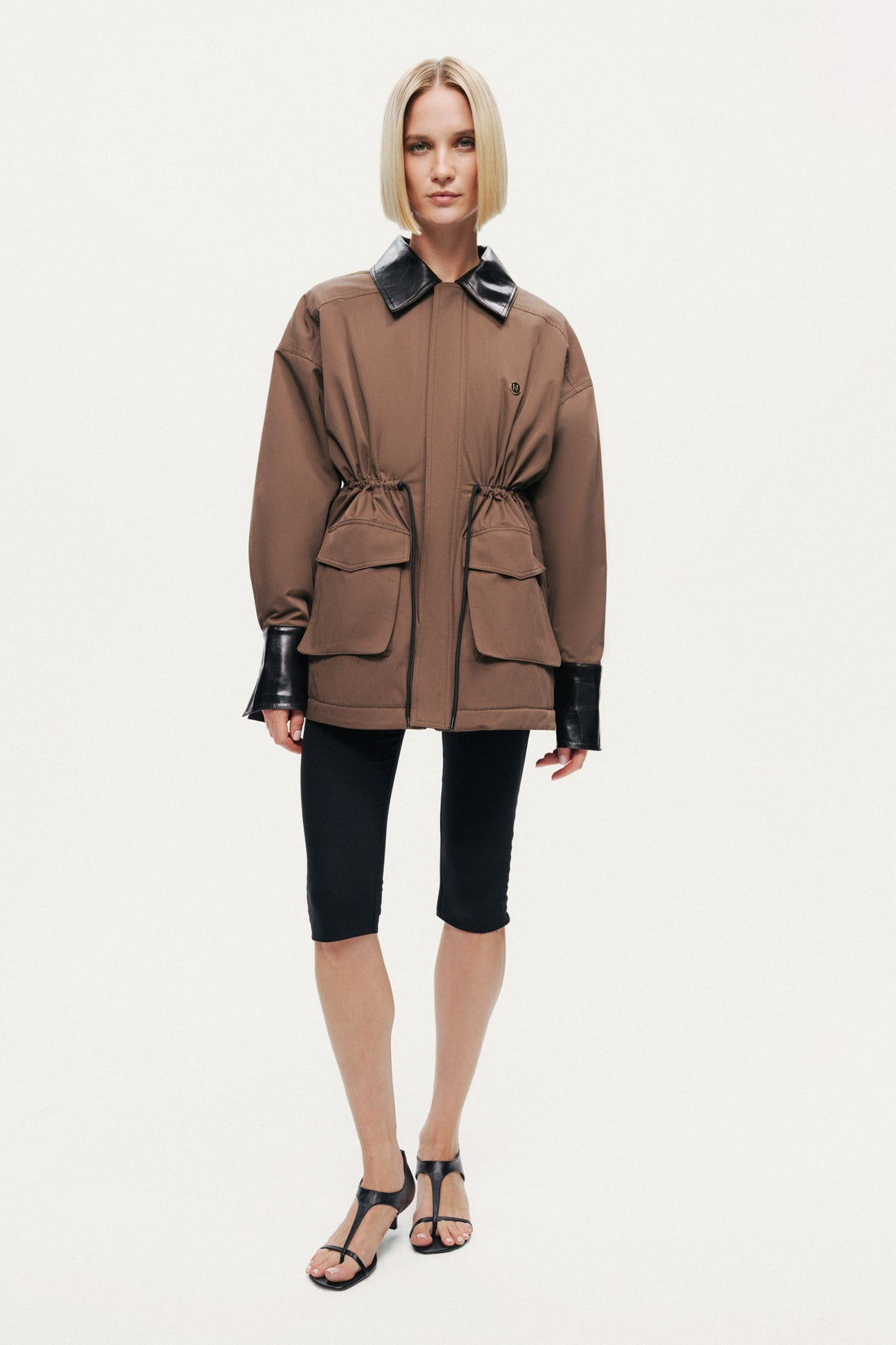 Contrast Collar Utility Jacket