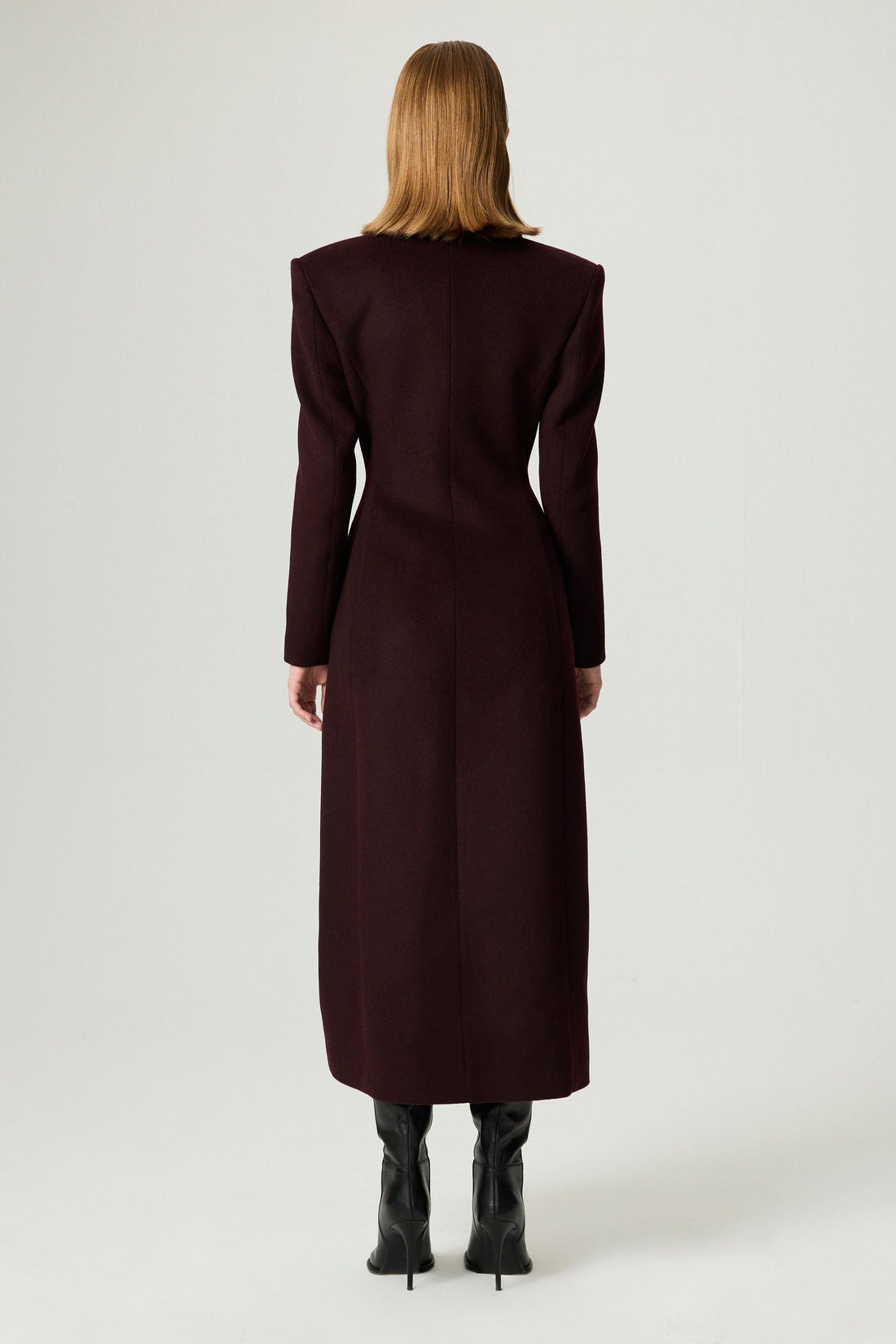 Tailored Double-Breasted Maxi Coat