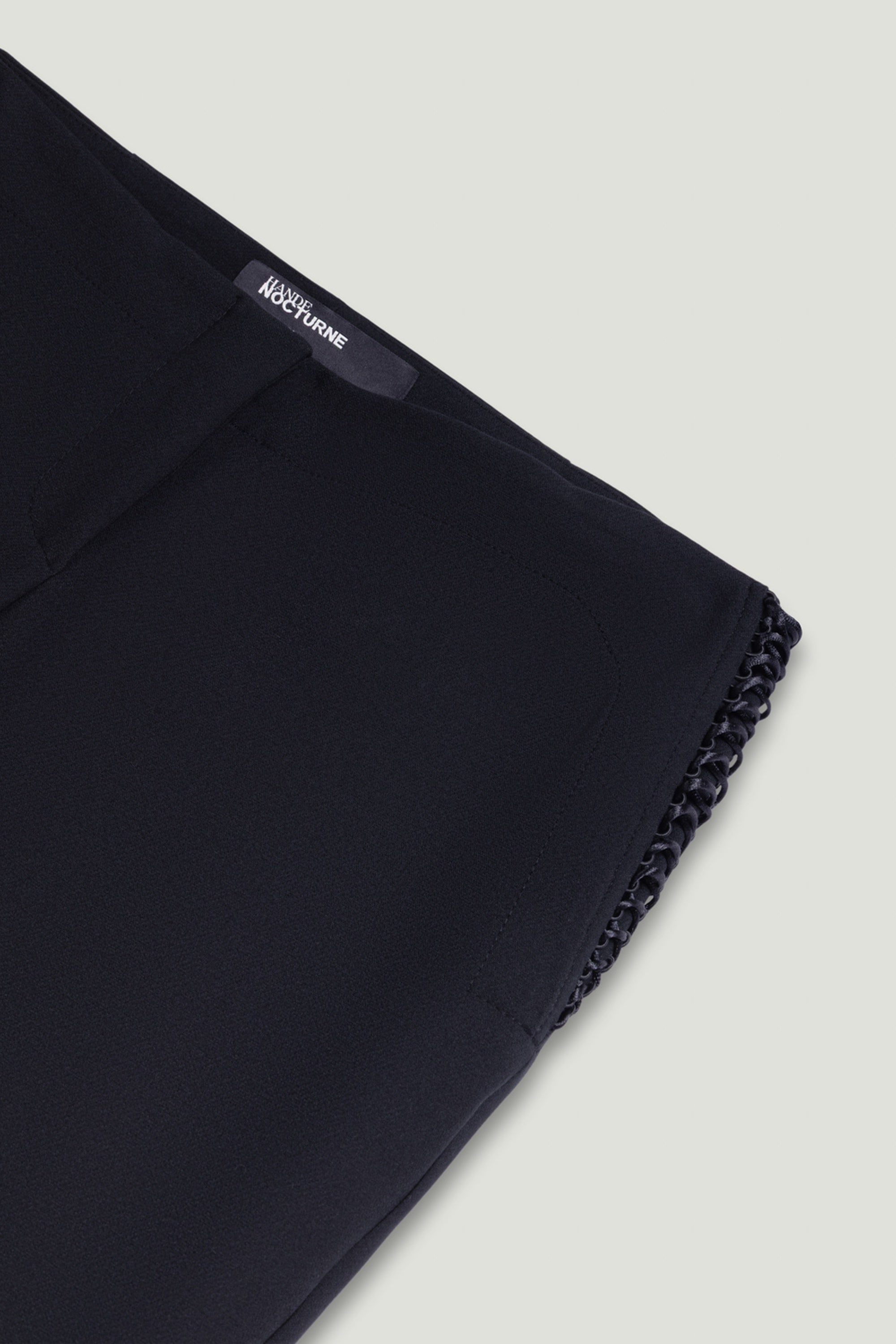 Side-Tie Low-Rise Slim Fit Trousers