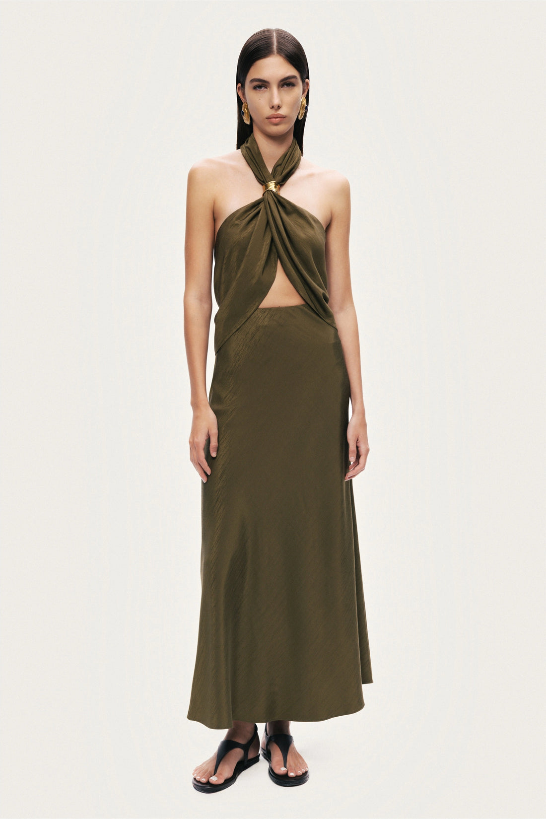 Twist Halter Neck Bustier