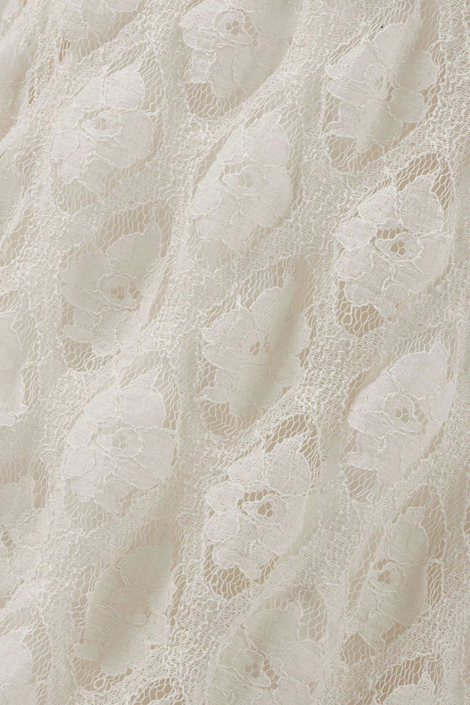 High-Neck Lace Maxi Dress