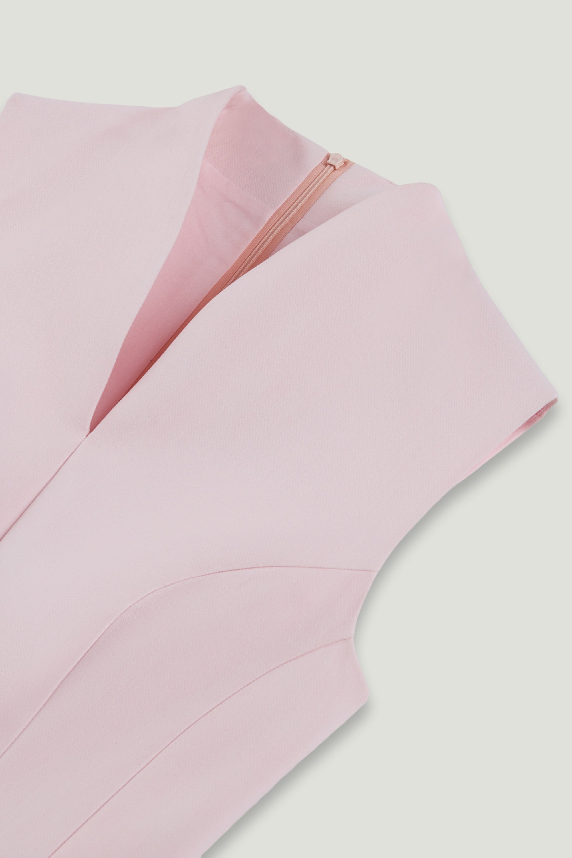 Mandarin Collar Mini Dress