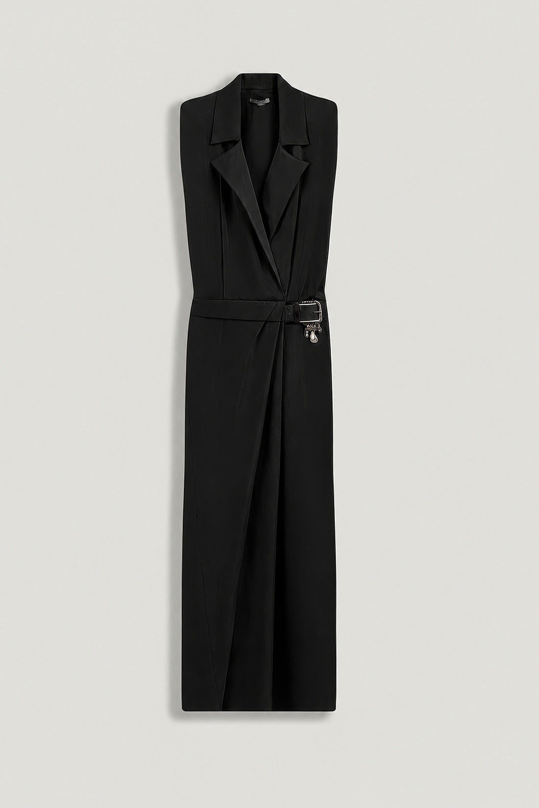 Embellished Belt-Detail Maxi Dress