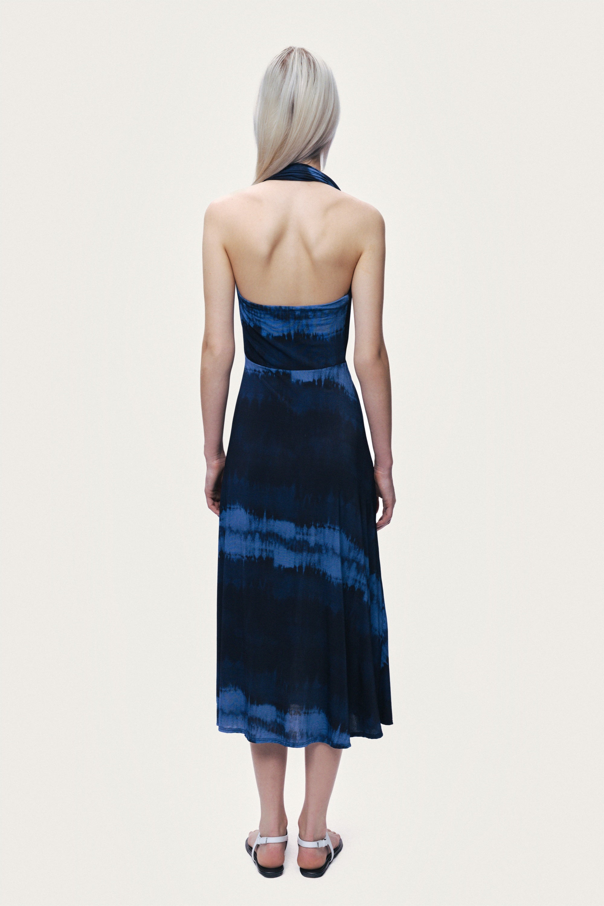 Printed Sleeveless Maxi Dress