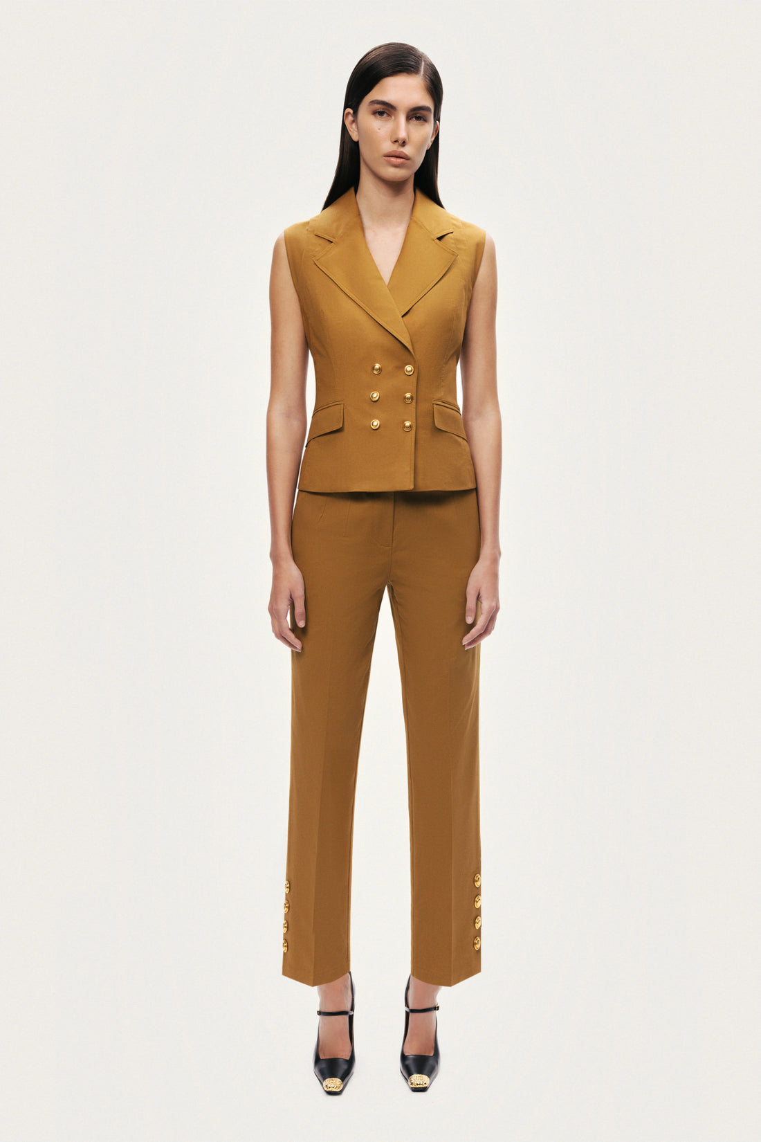 Tailored Ankle-Length Pants