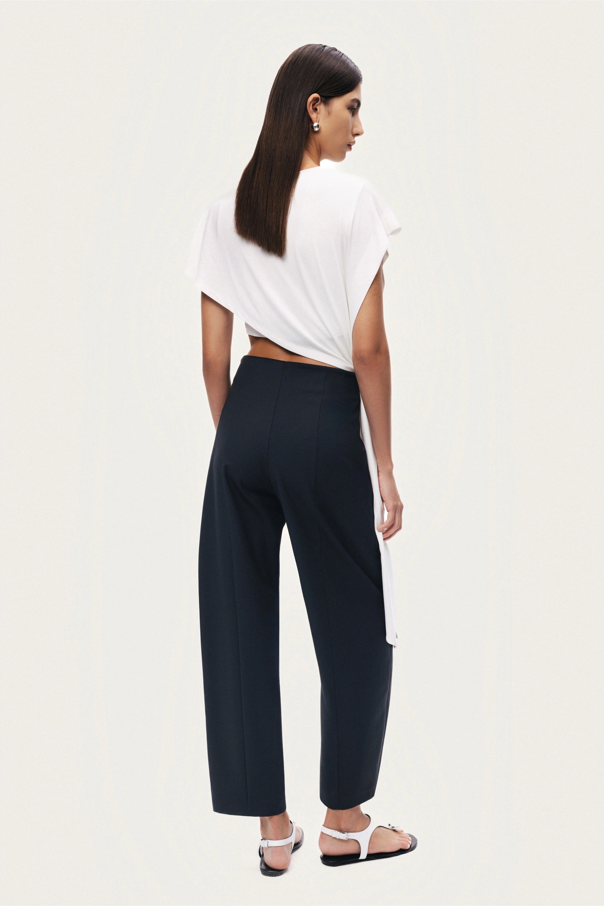 Tailored Straight-Leg Pants