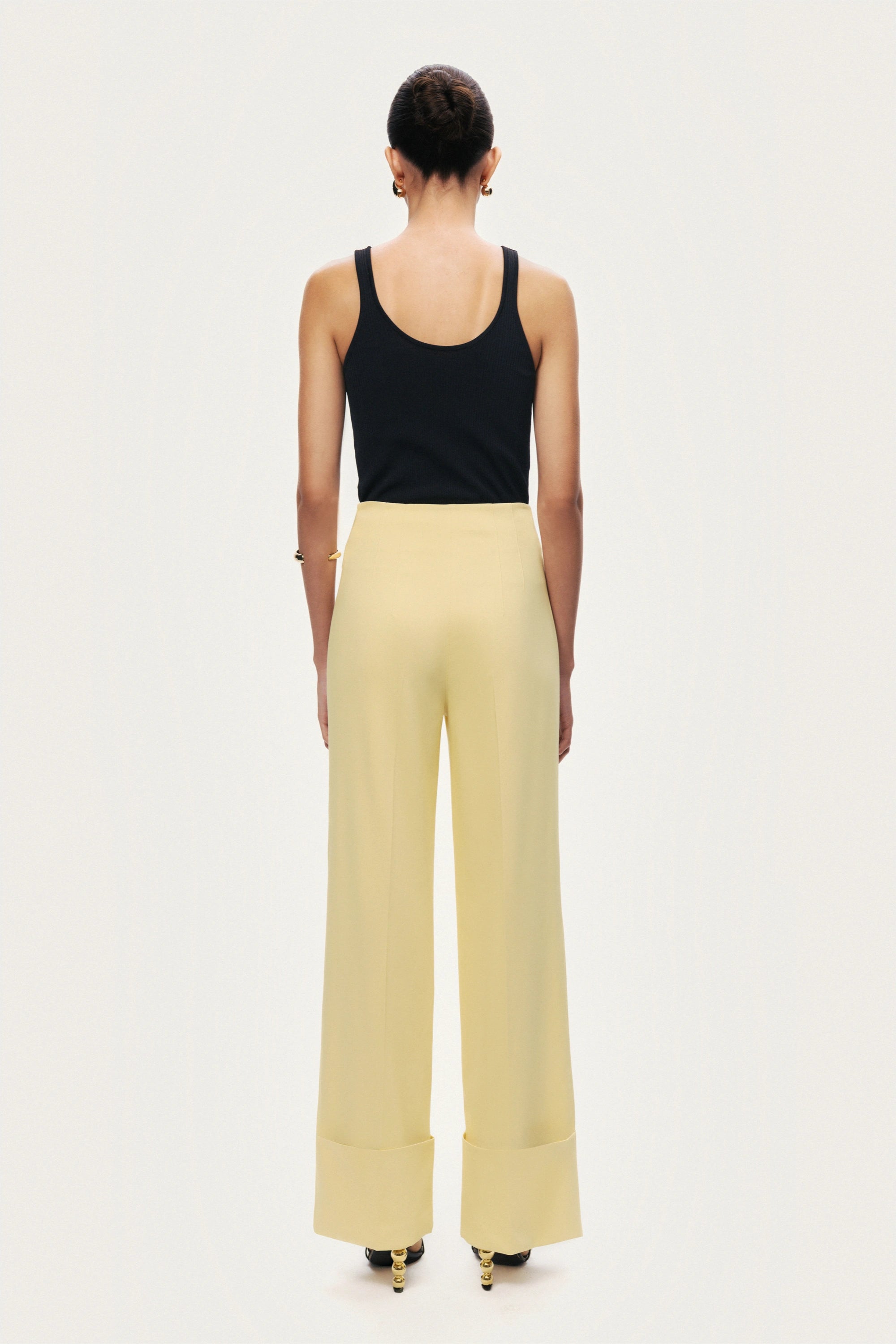 High-Waist Tailored Wide-Leg Pants