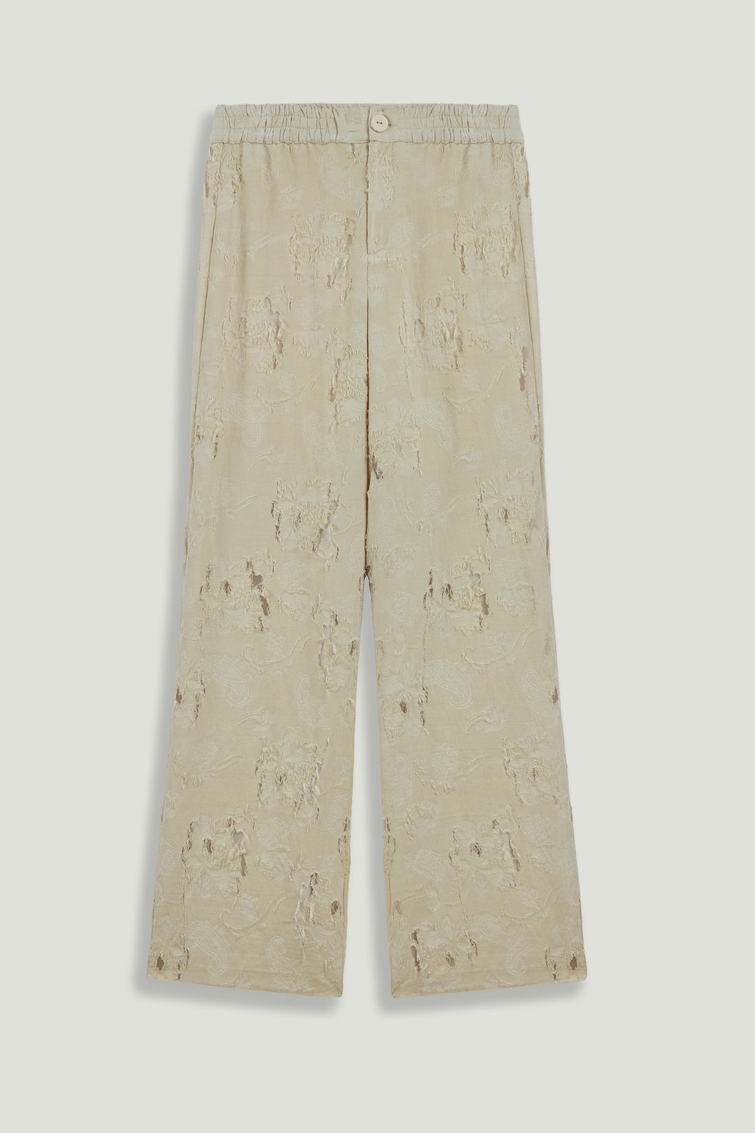 Jacquard Wide-Leg Trousers