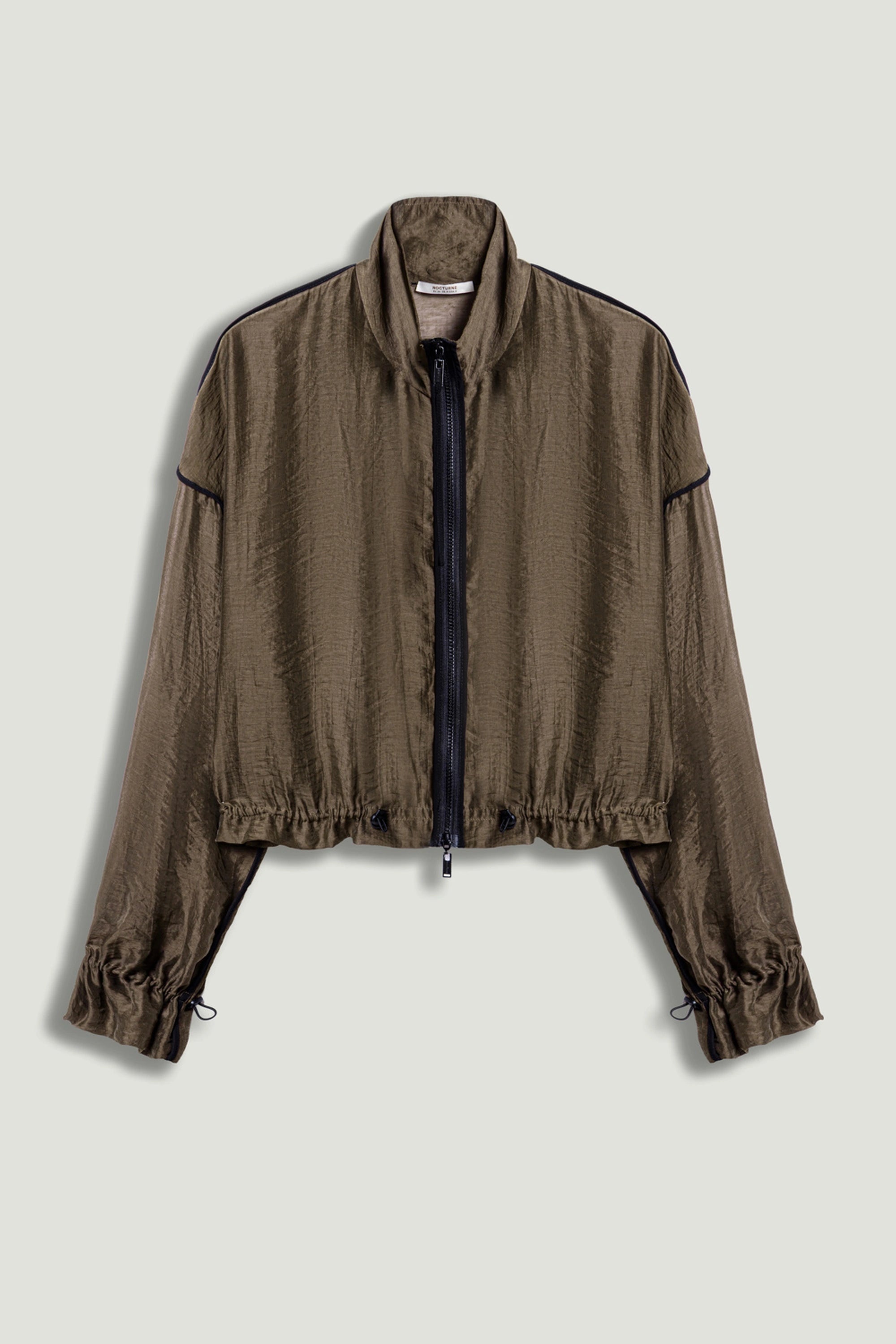 Sheer Zip-Front Jacket