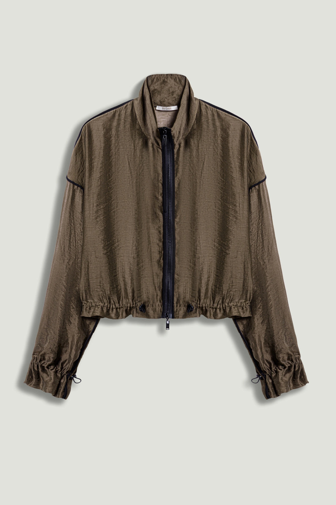 Sheer Zip-Front Jacket