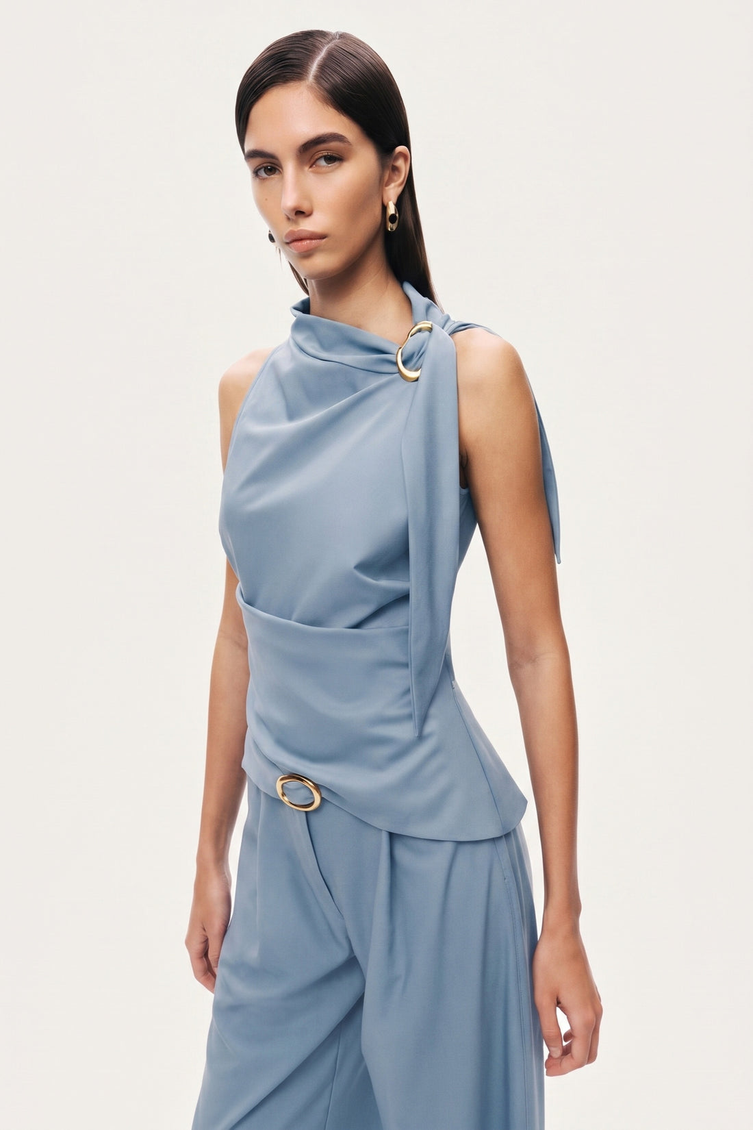 Embellished Stand Collar Blouse