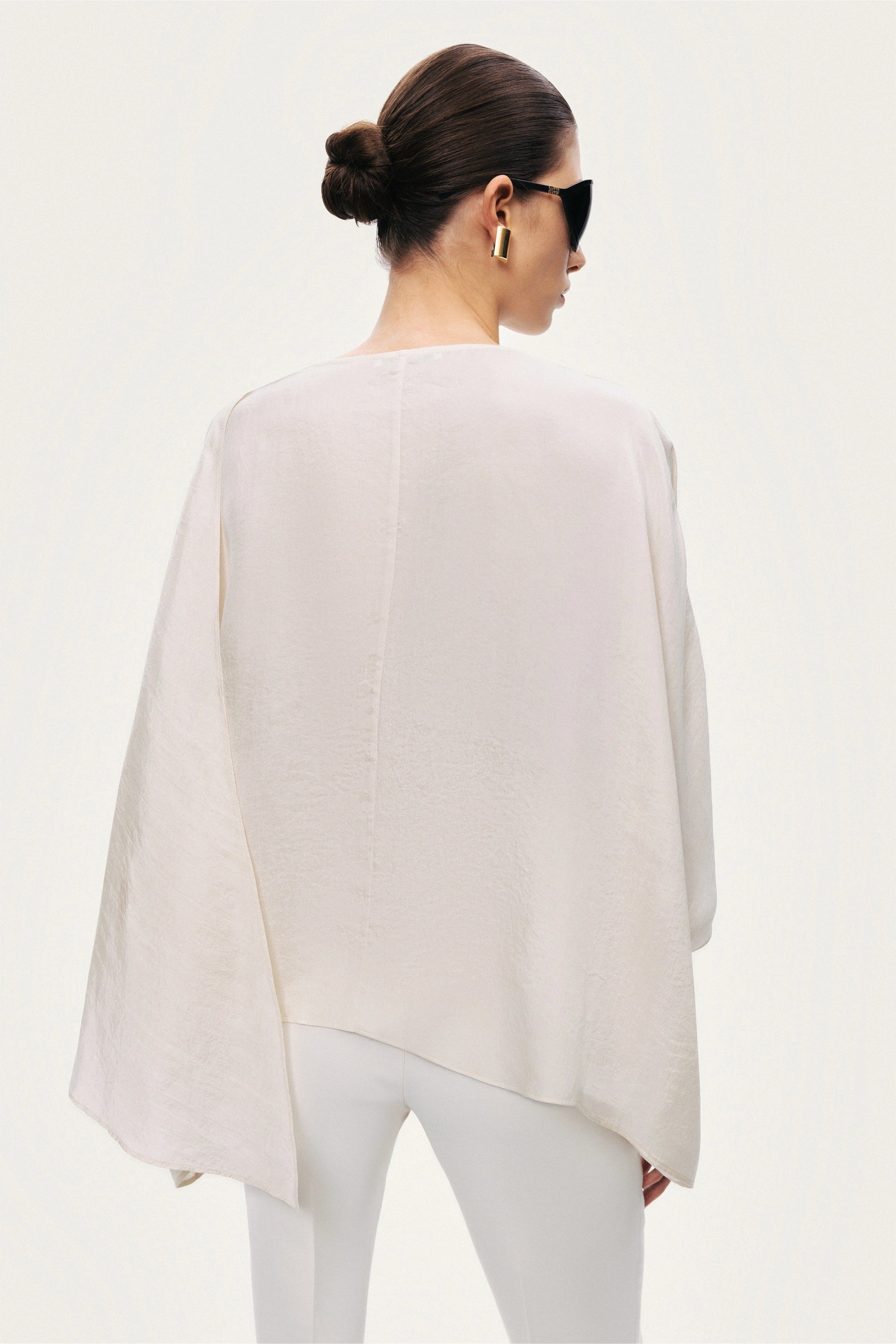 Fluid Cape Blouse