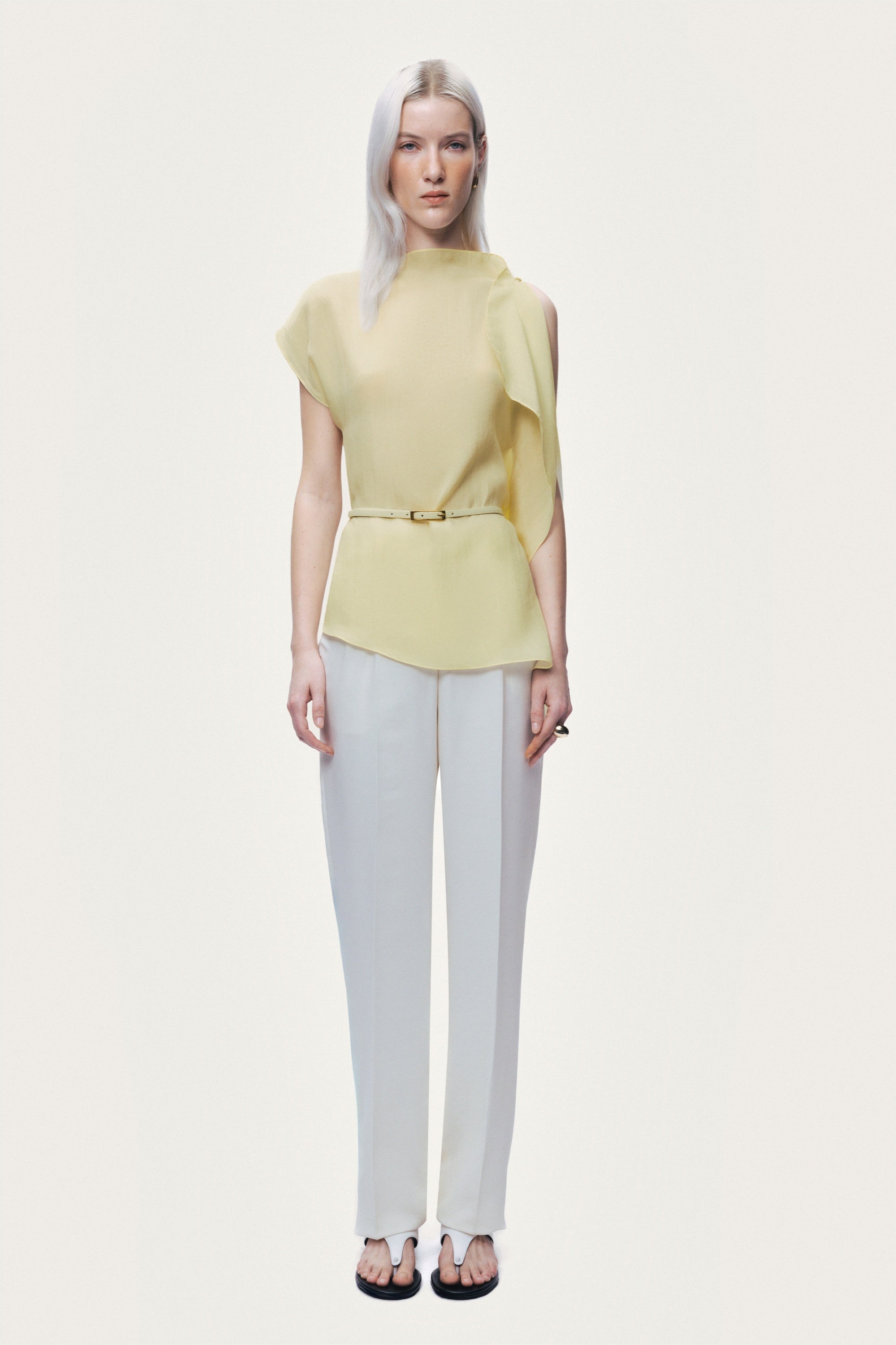 Sleeveless Woven Blouse