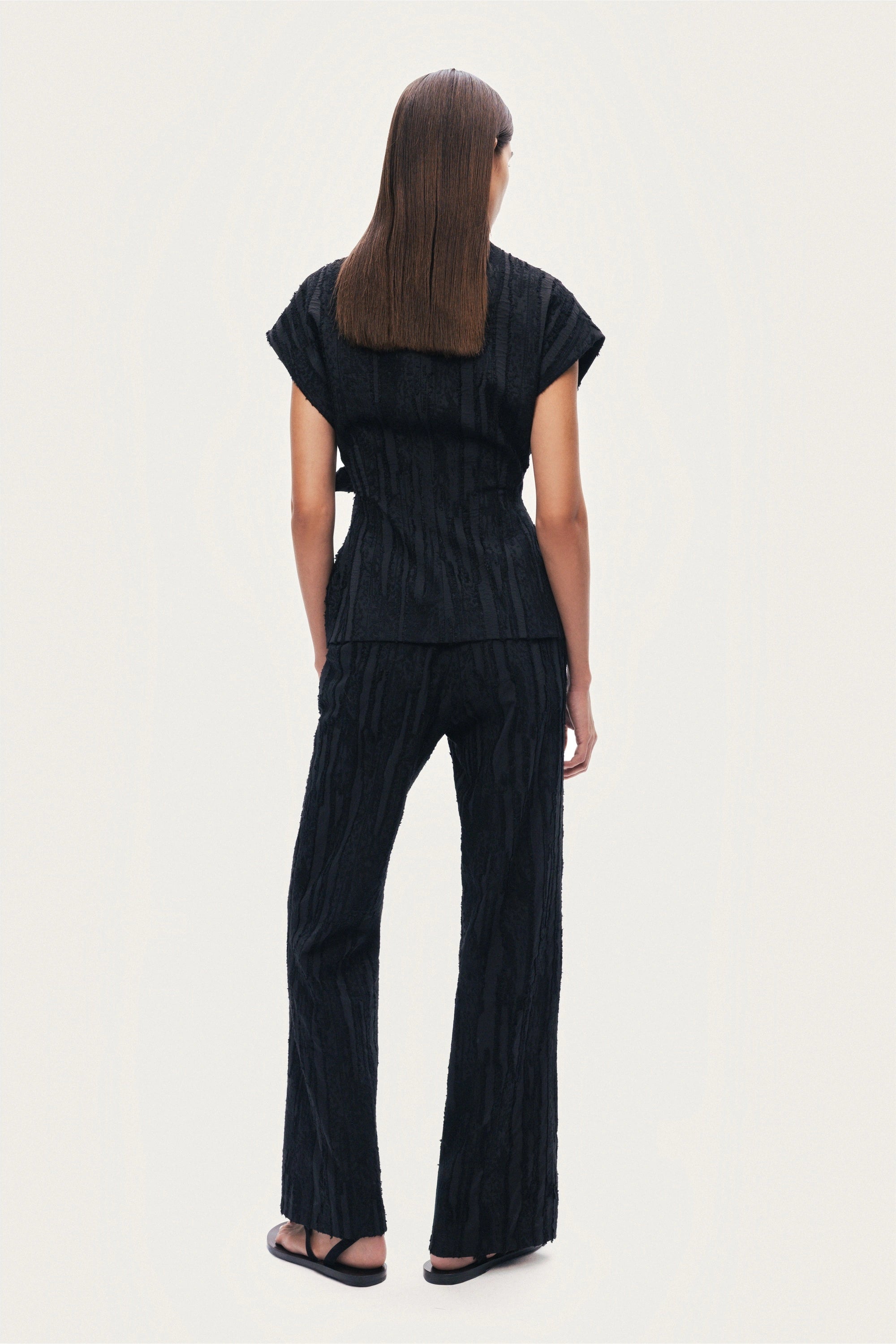 Textured Belted Vest