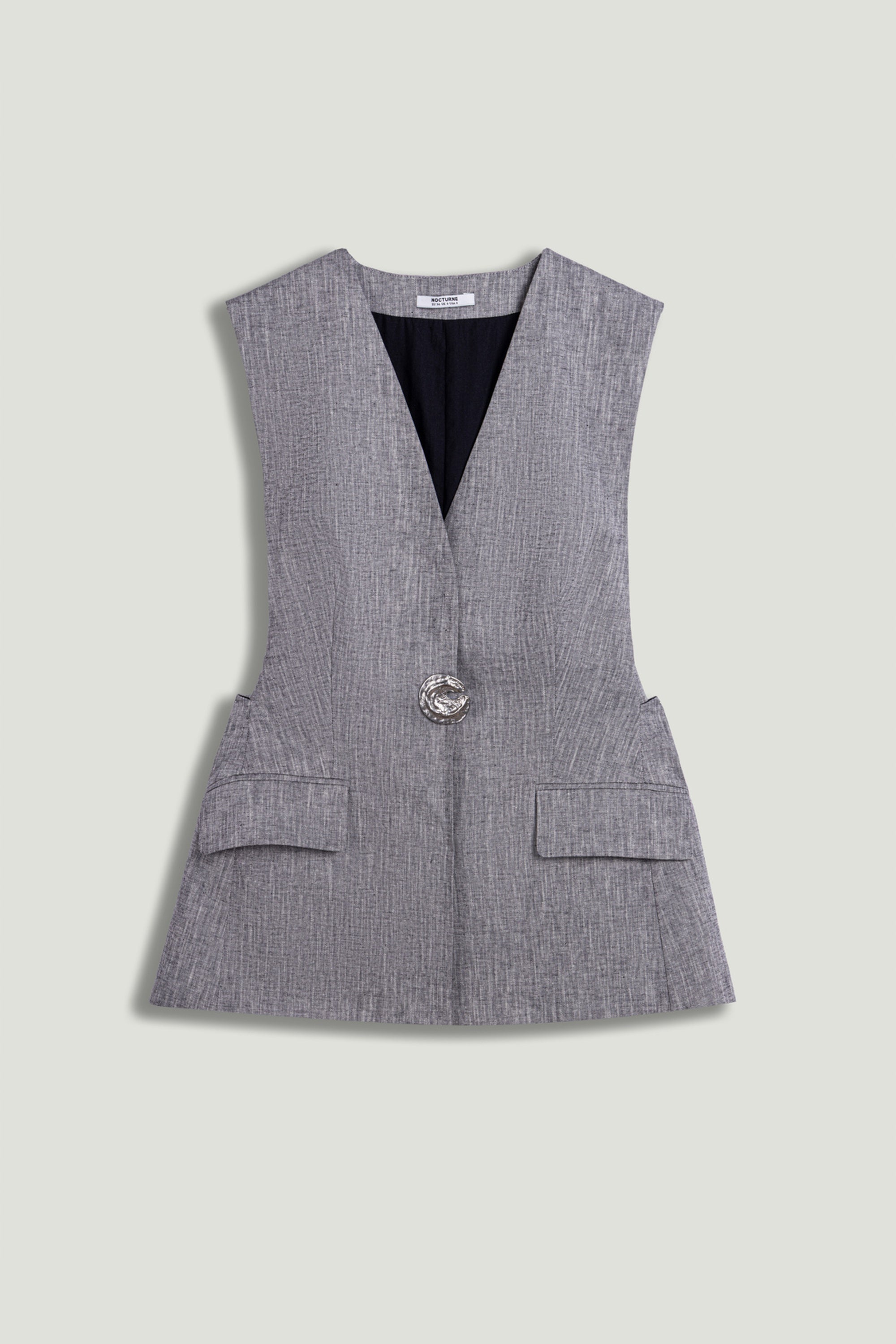 Tailored Button-Front Vest