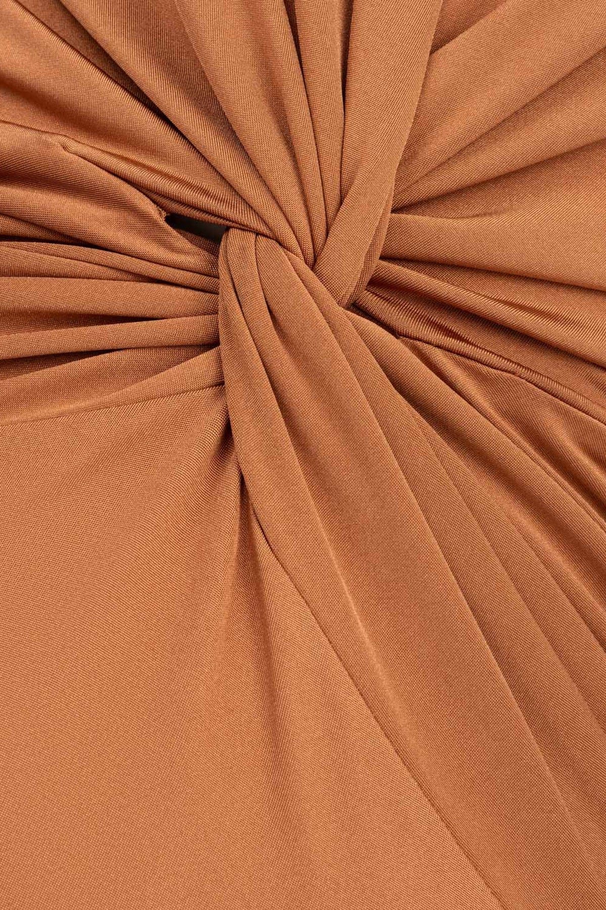 Draped V-Neck Maxi Dress