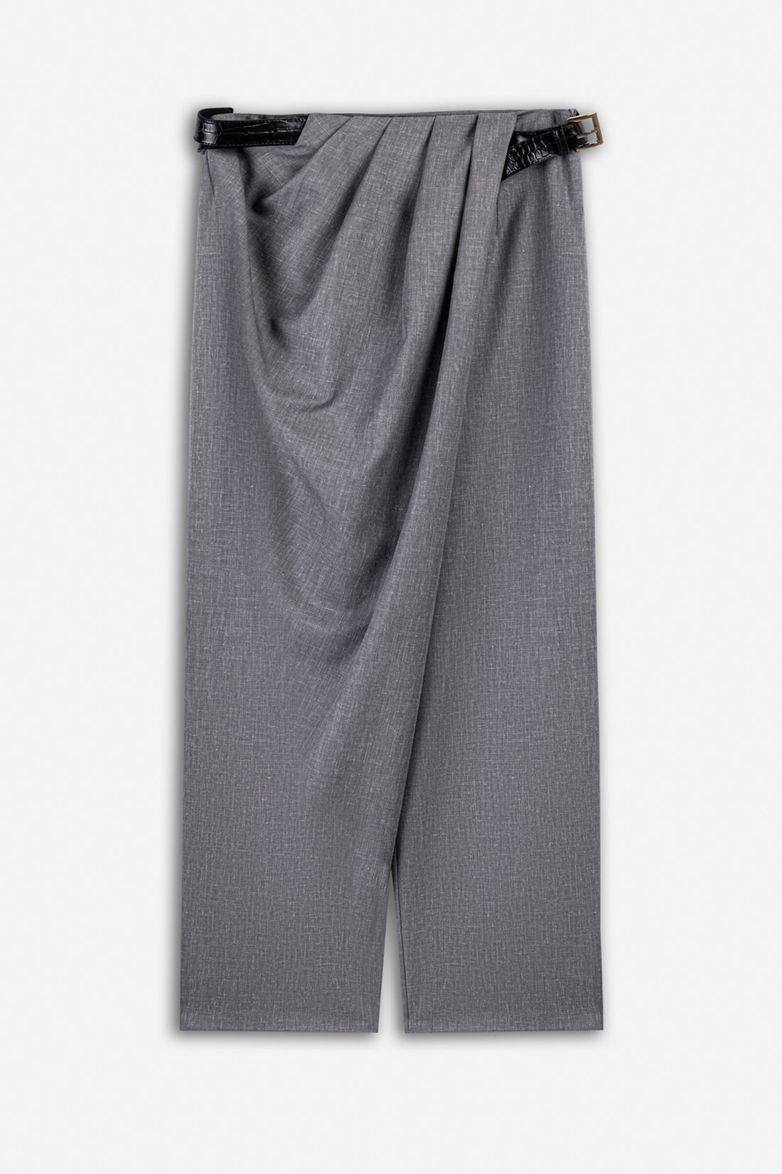 Draped Wrap Front Trousers