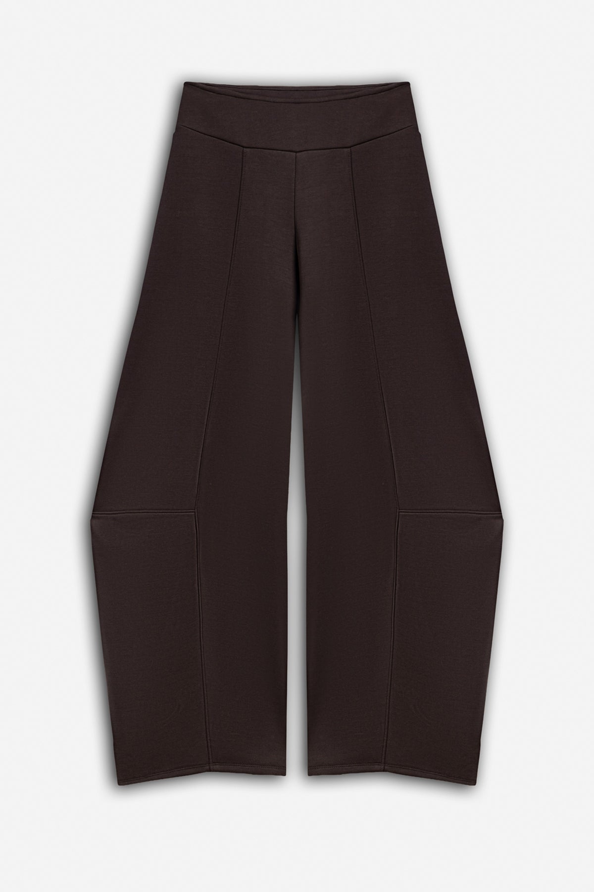 Panelled Barrel Leg Jersey Trousers