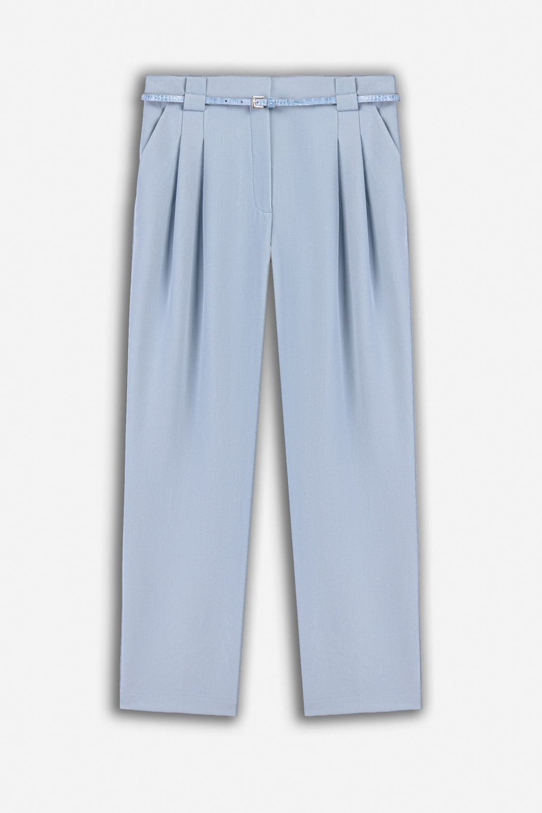 Belt Detail Double Pleat Trousers