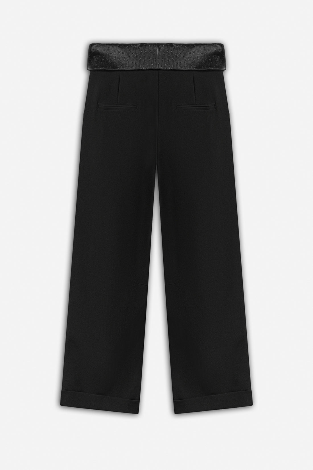Leather Detail Trousers