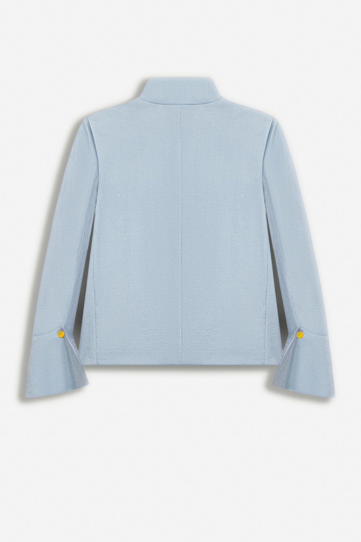 Embroidery Detail Stand Collar Jacket